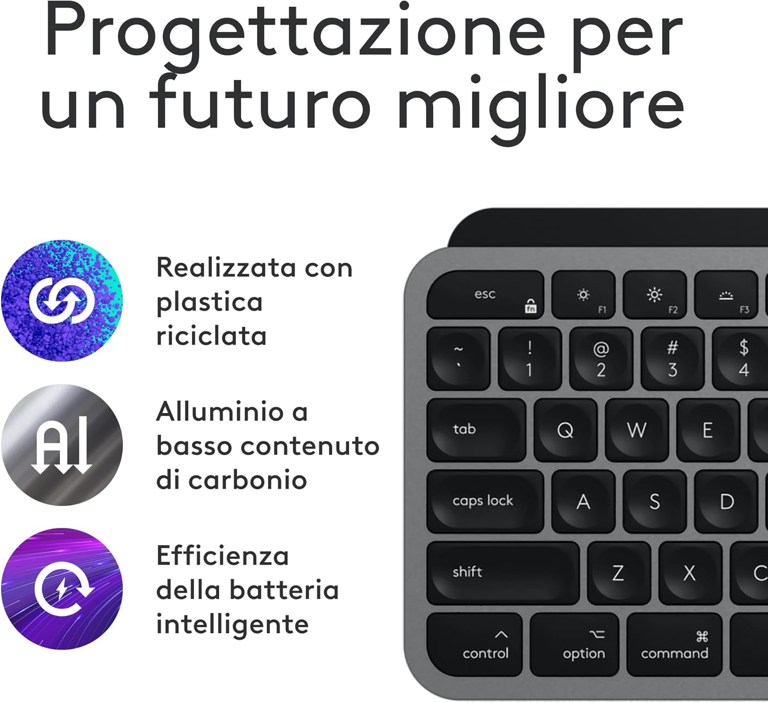 Logitech MX Keys S Combo for Mac - Tastiera e Mouse Wireless - immagine 7