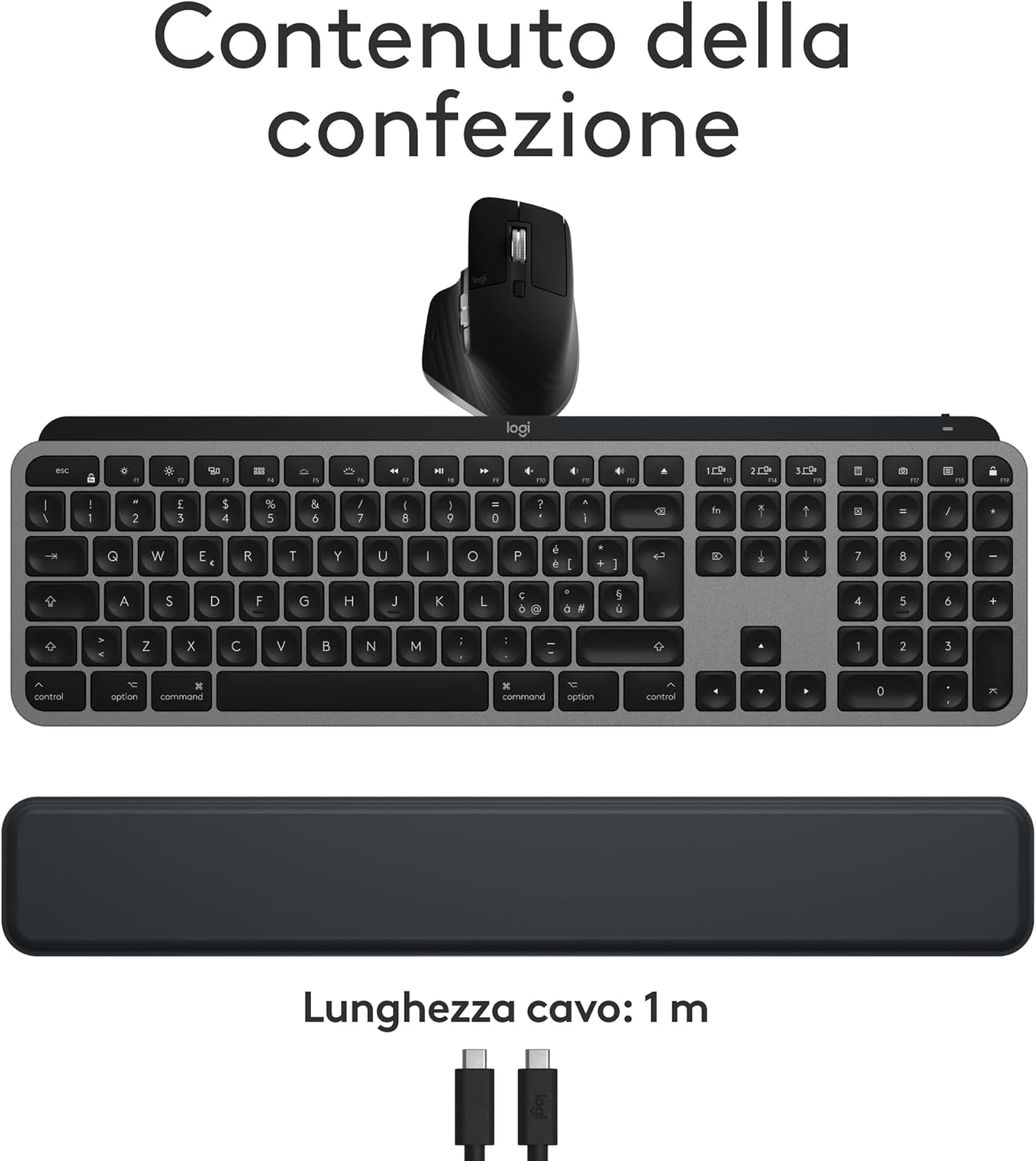 Logitech MX Keys S Combo for Mac - Tastiera e Mouse Wireless - immagine 9