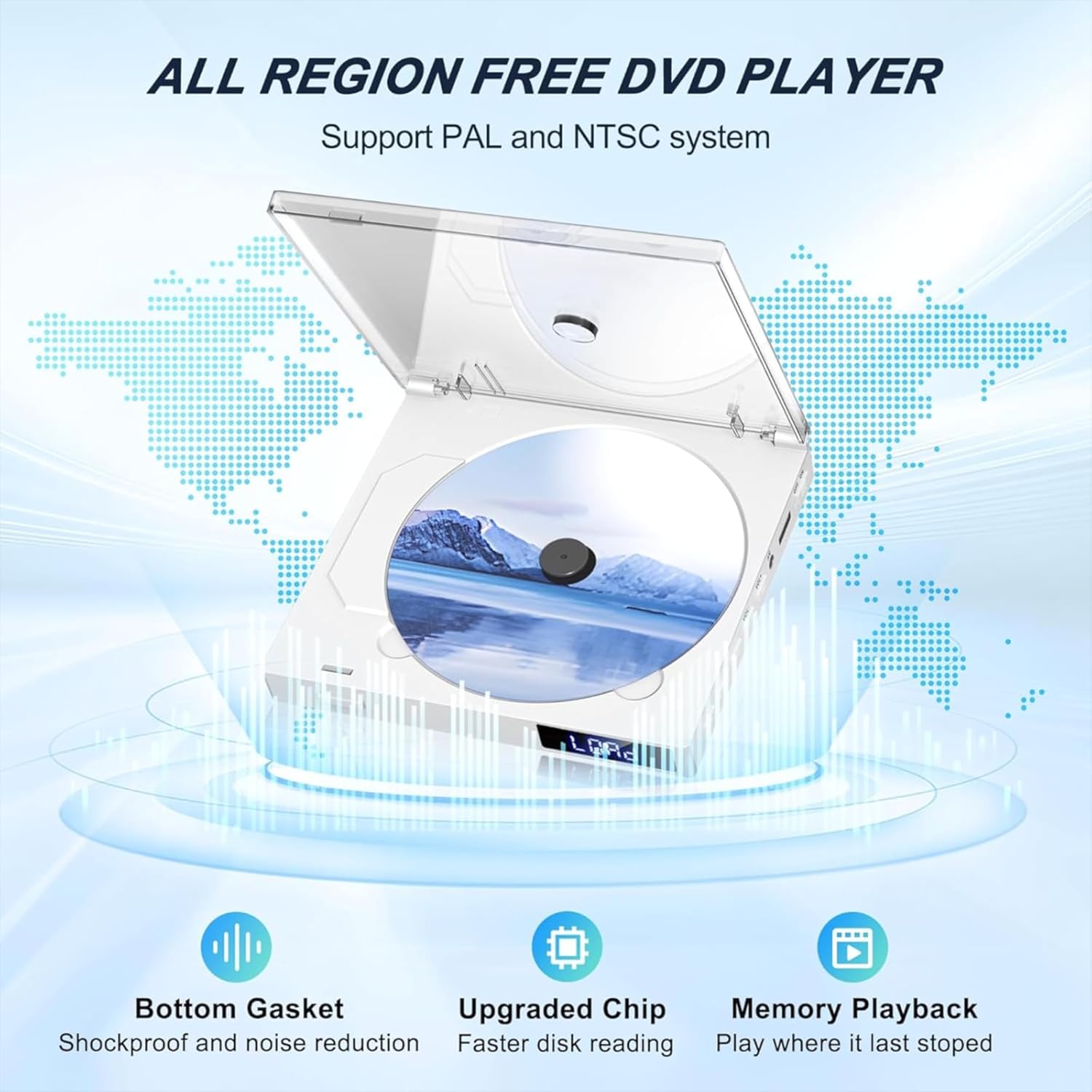 Maite Lettore DVD Super Piccolo con Altoparlante Hi-Fi - immagine 3