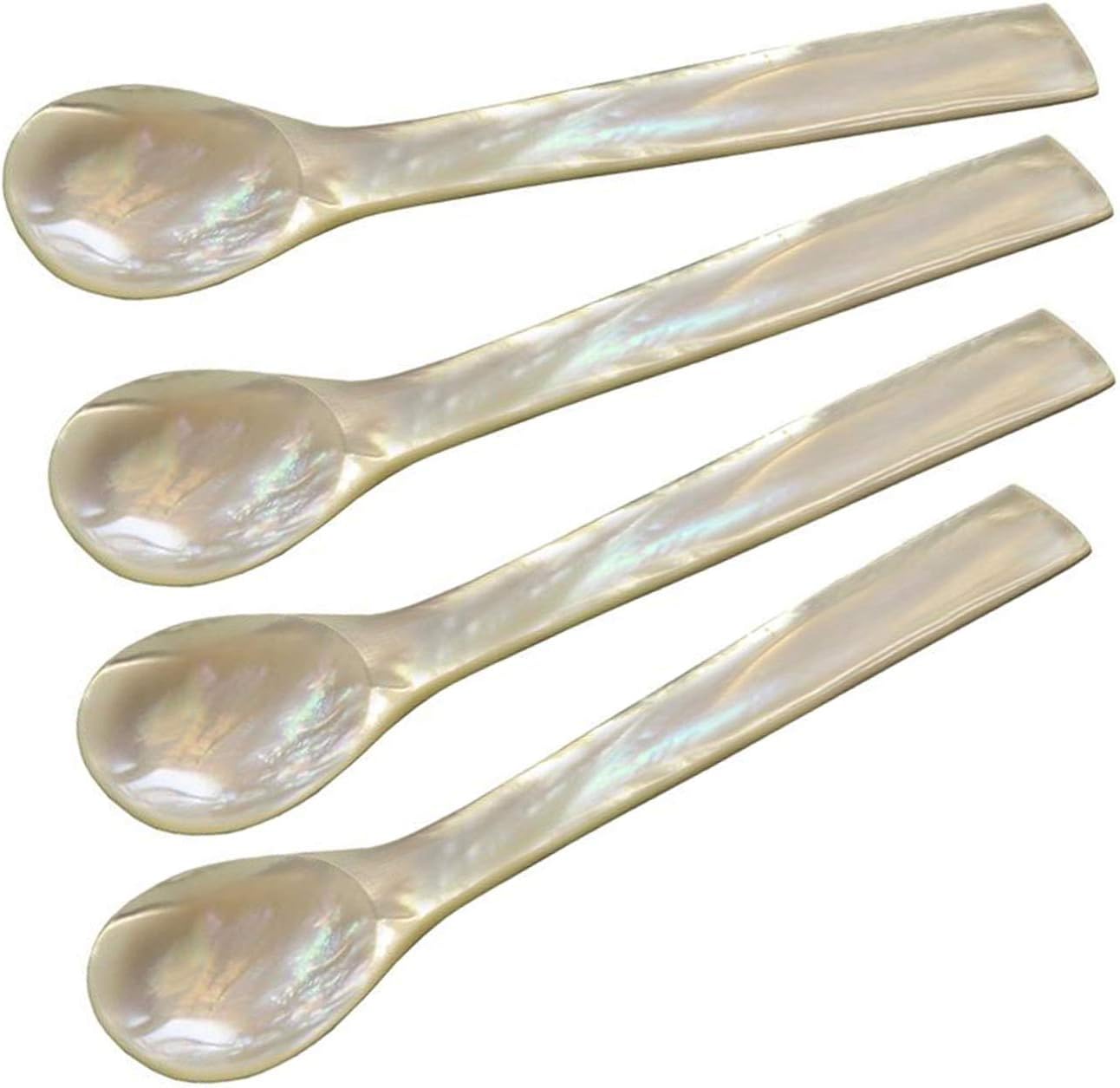 Edzard Set 4 Cucchiaini per Uova in Madreperla 11cm