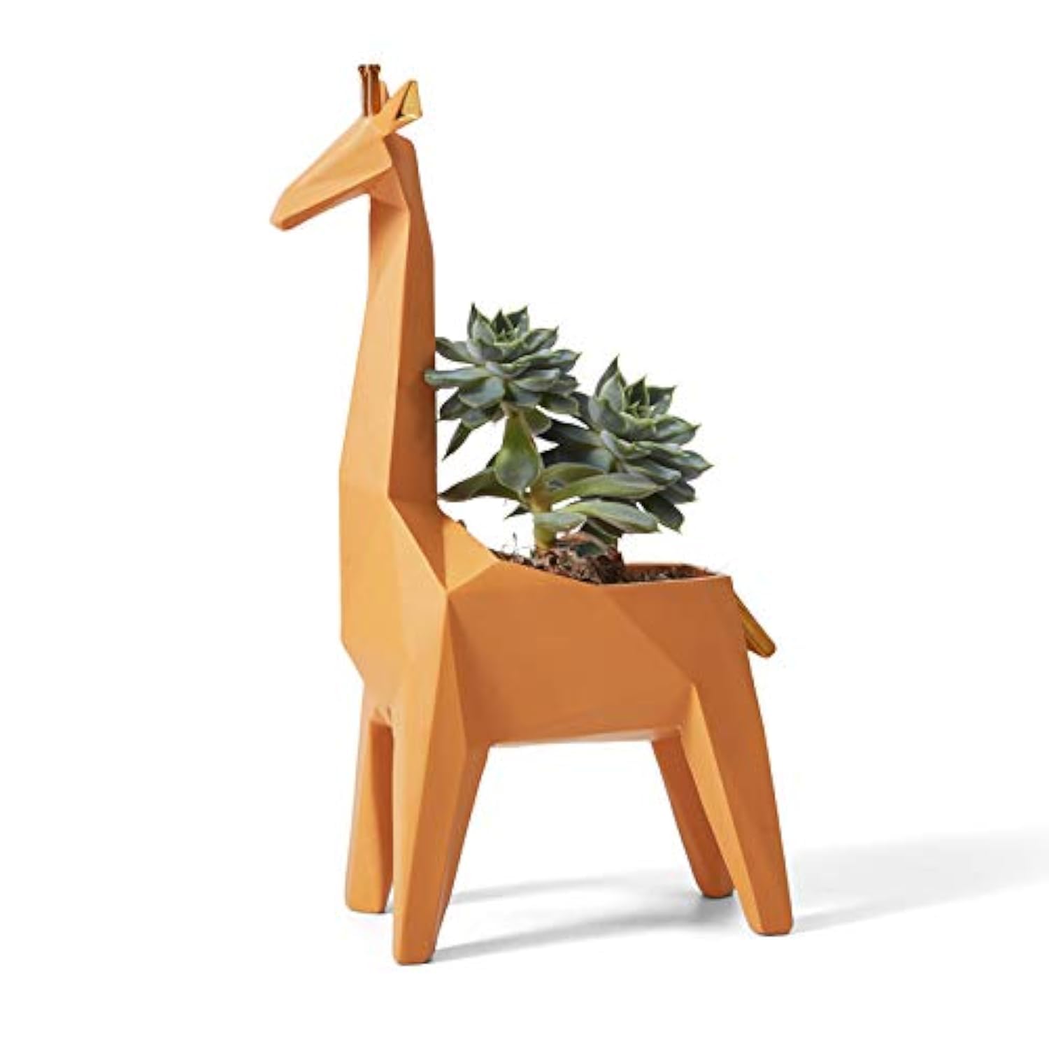 Amoy-Art Vaso di Fiori Giraffa Statuetta 23cm