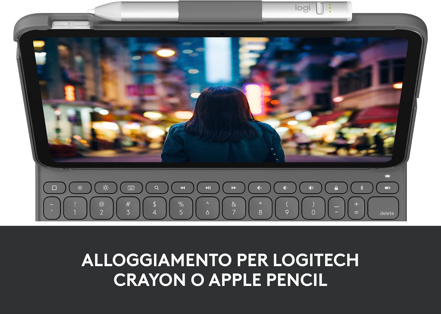 Logitech Slim Folio - Custodia con Tastiera per iPad (10a Gen) - immagine 6