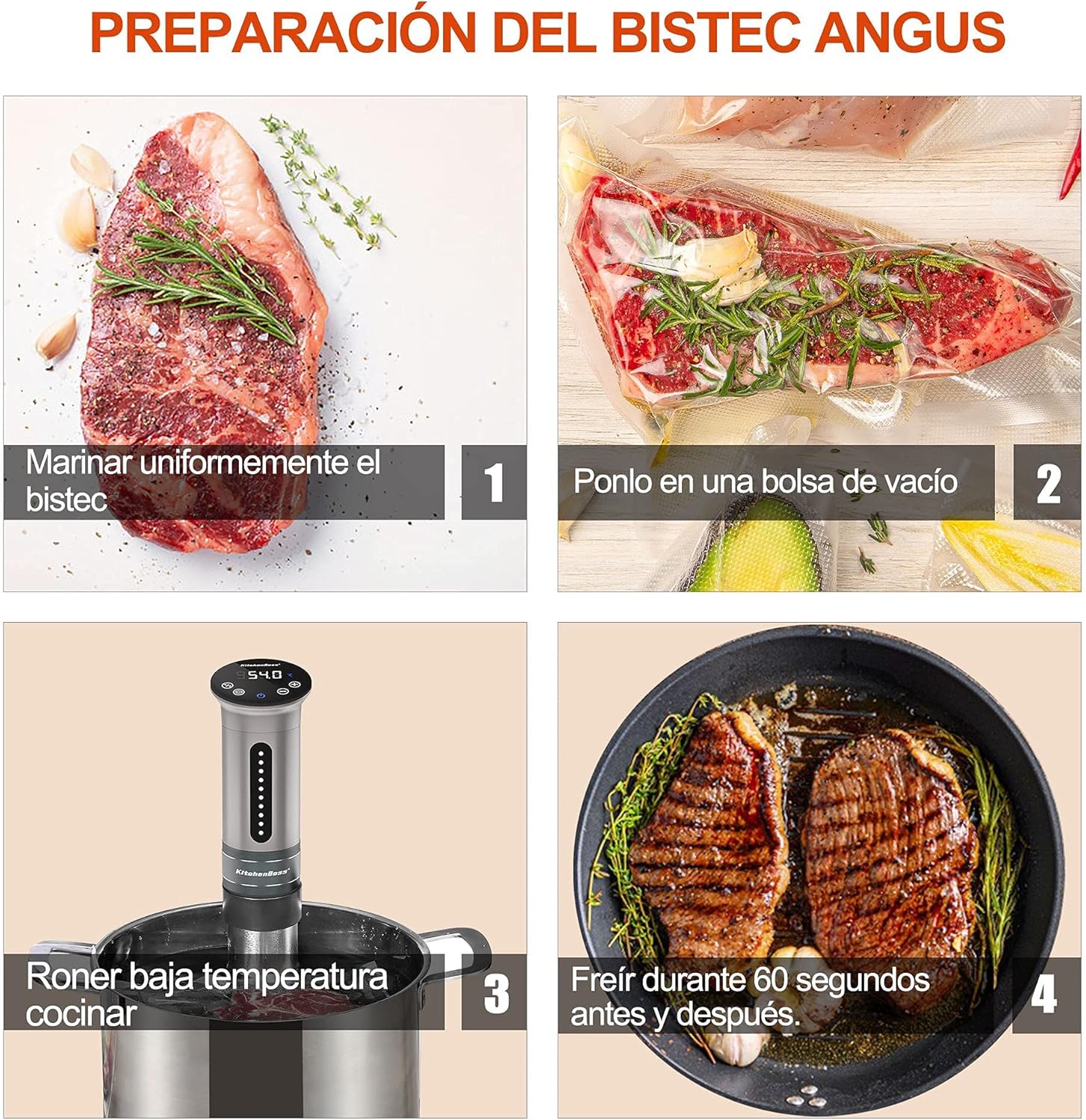 KitchenBoss Sous Vide Roner 1100W - immagine 7