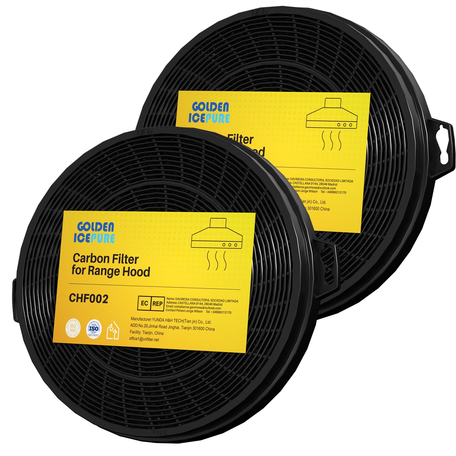 Golden Icepure 2 Filtri Carbone Attivo 210mm