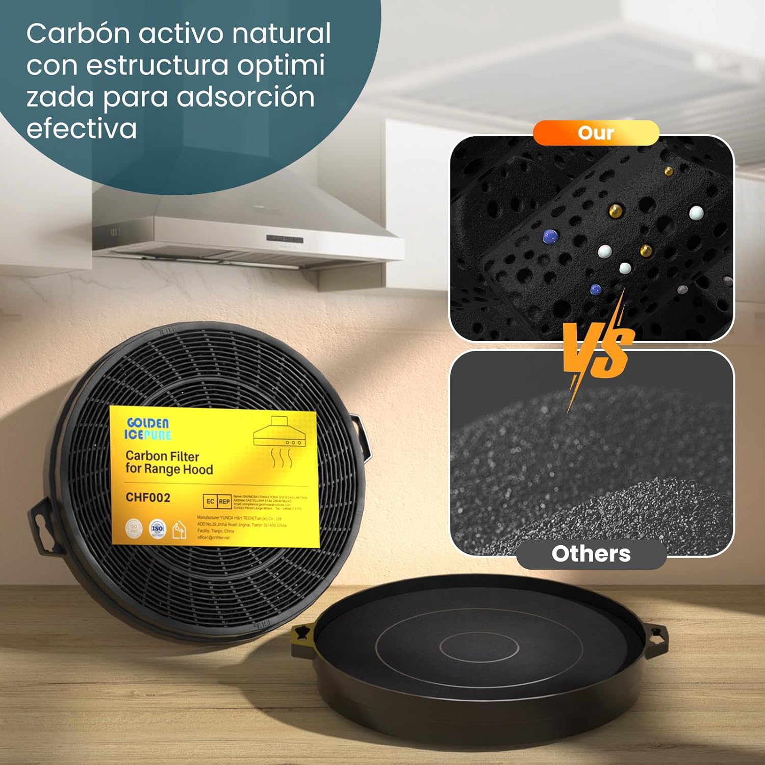 Golden Icepure 2 Filtri Carbone Attivo 210mm - immagine 5