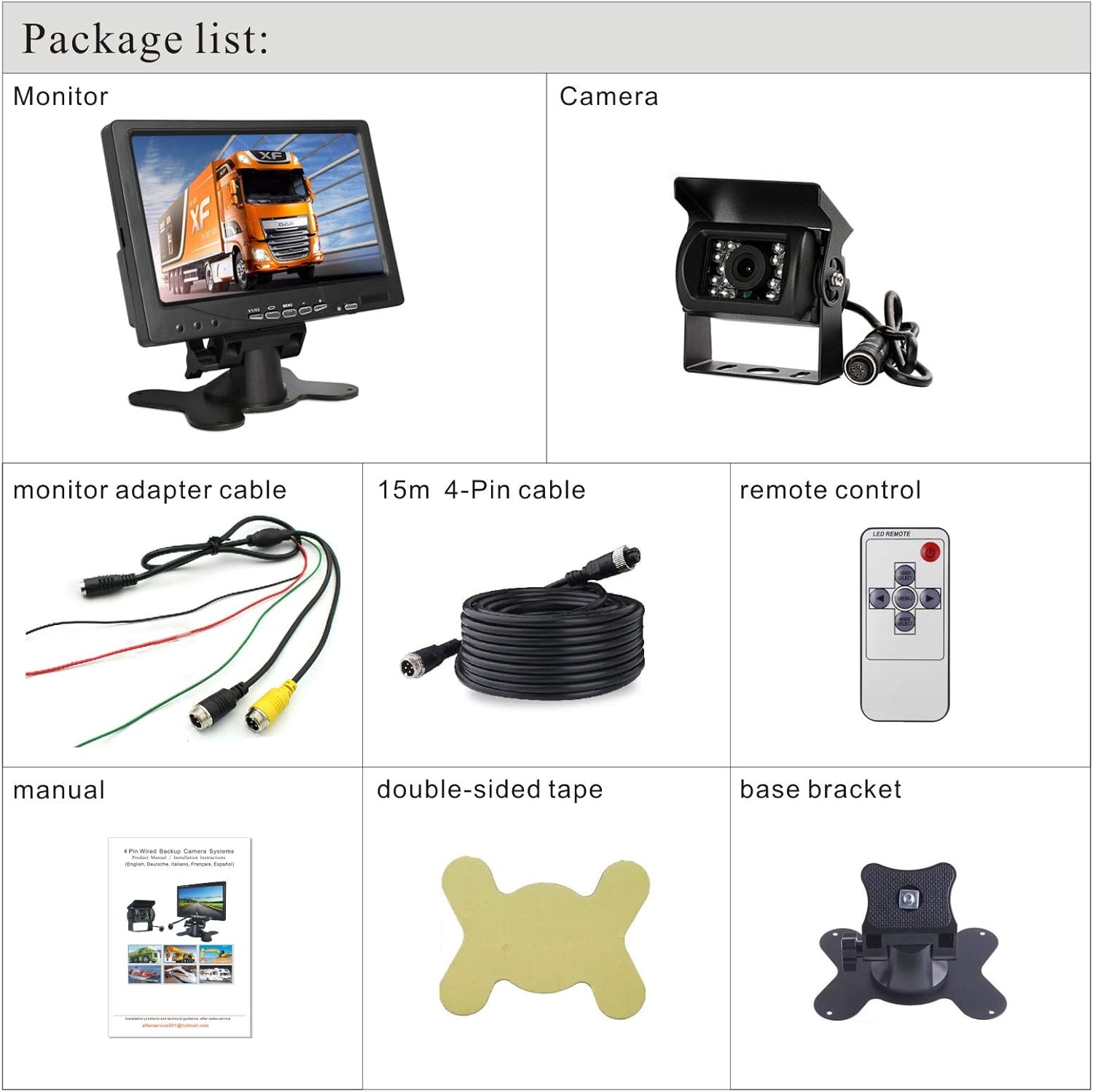 Telecamera Retromarcia Auto 18LED Visione Notturna - immagine 7