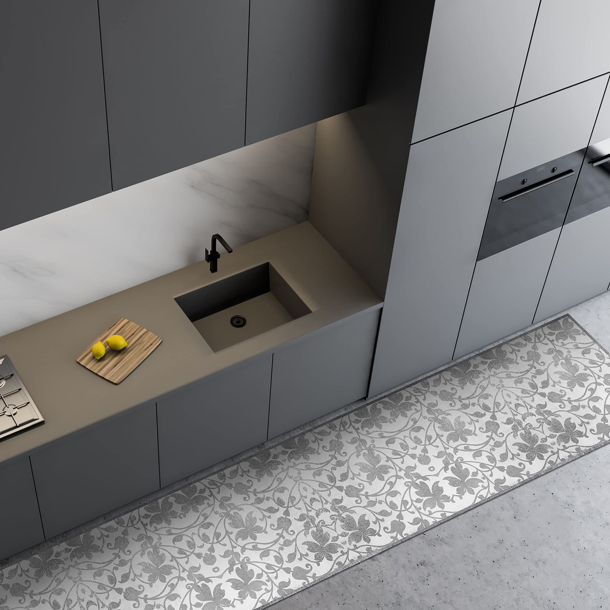 Crearreda Tappeto Cucina Vinile Antiscivolo Lavabile