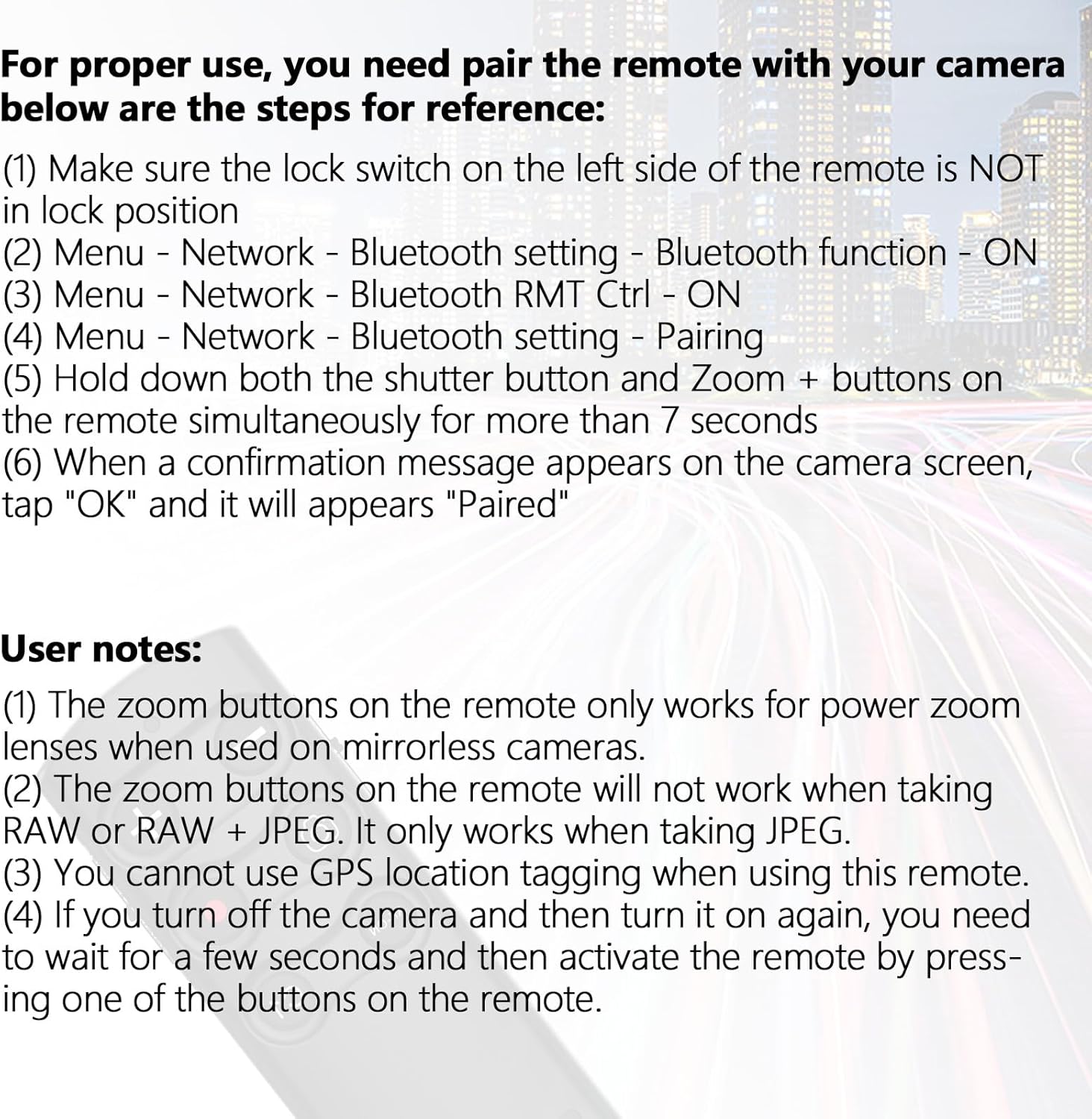 Aodelan Telecomando a Distanza per Fotocamera Sony - immagine 5