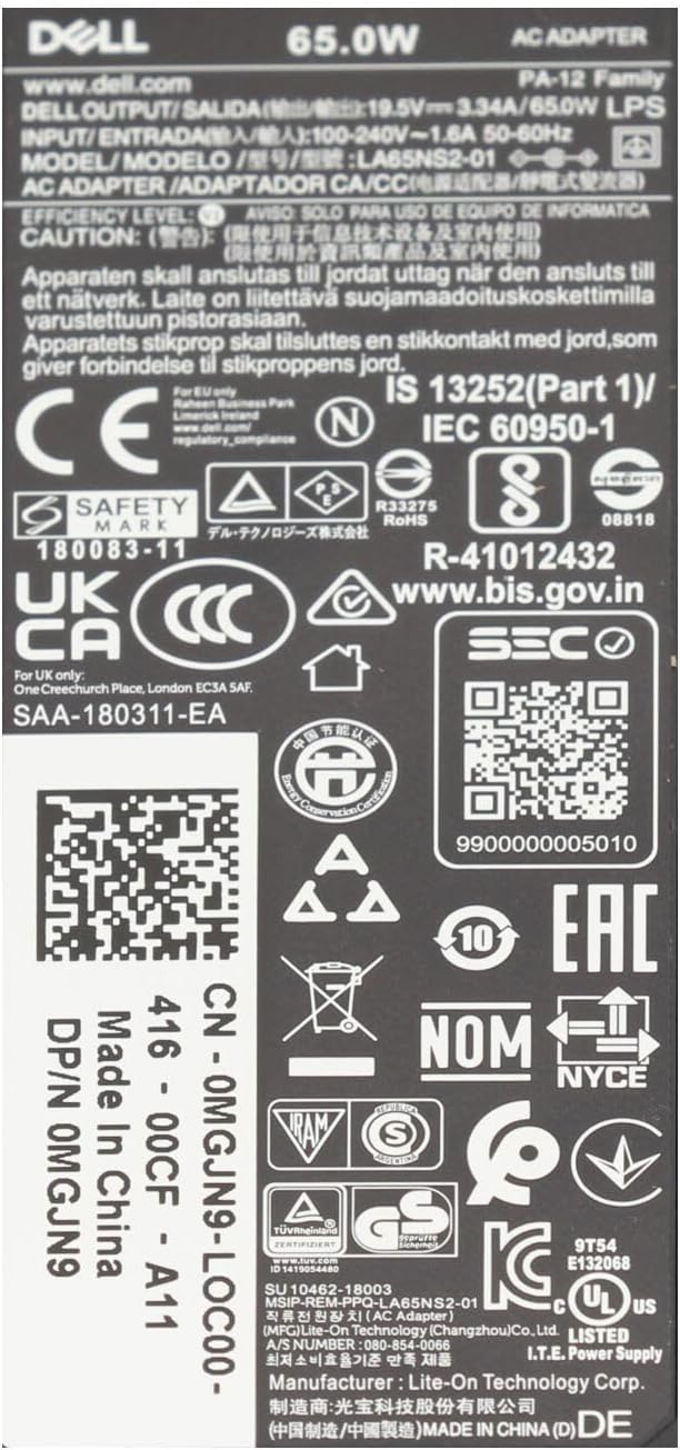 Dell 0G6J41 Alimentatore Originale 65W - immagine 4