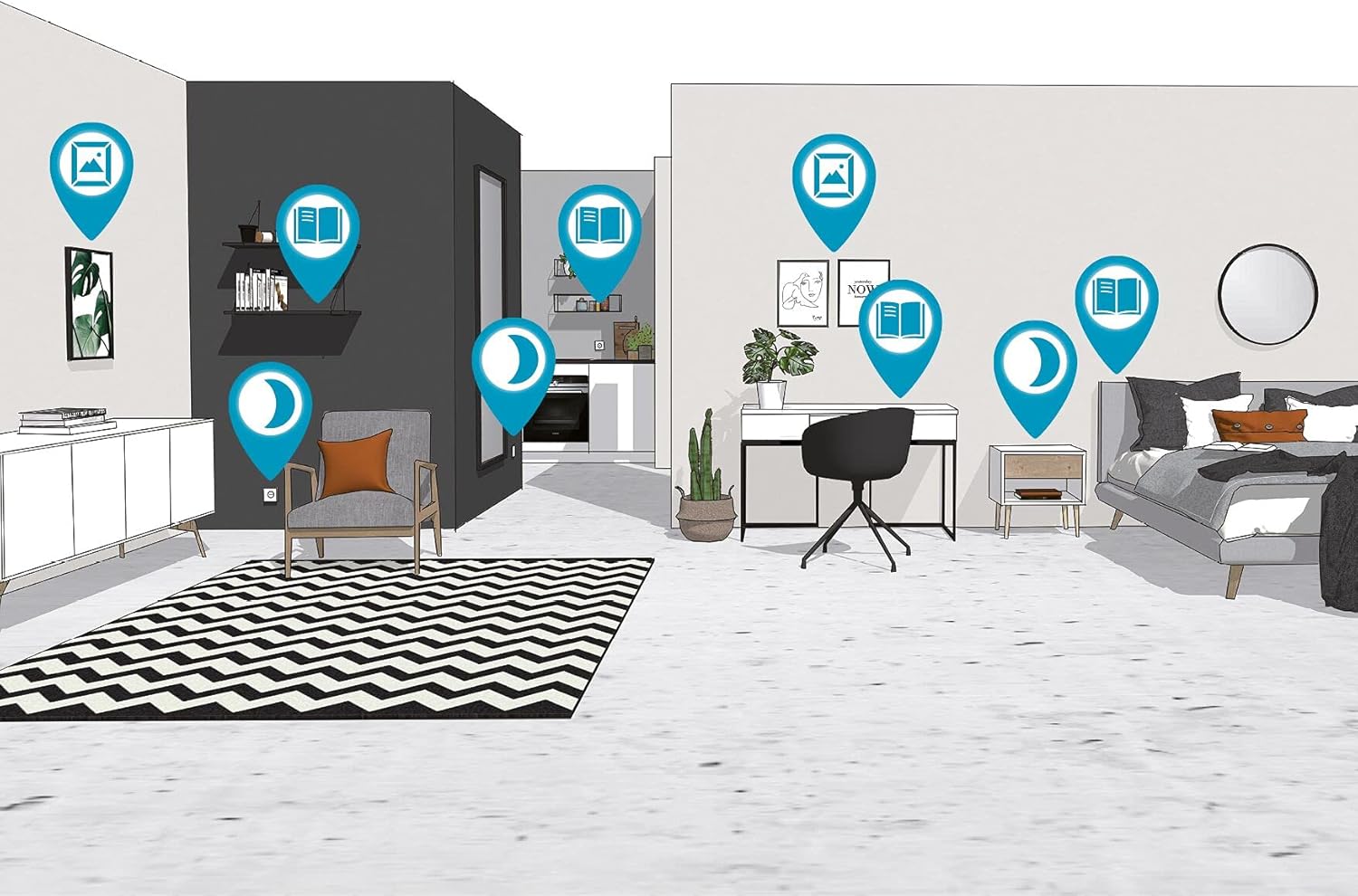 Paulmann 95564 Luce LED Mingo 400mm, Nero - immagine 7