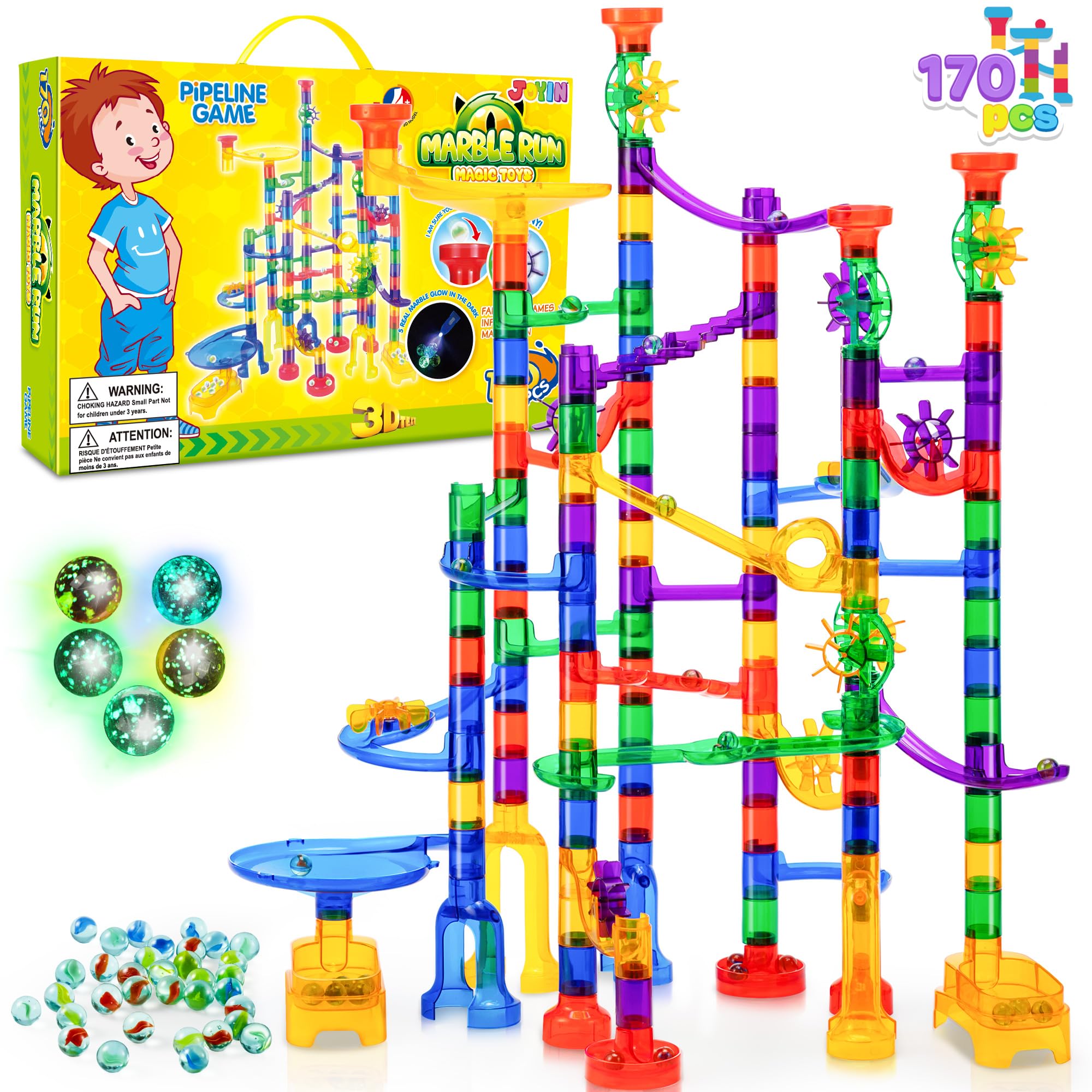 Joyin Set Giocattoli Marble Run 170 Pezzi