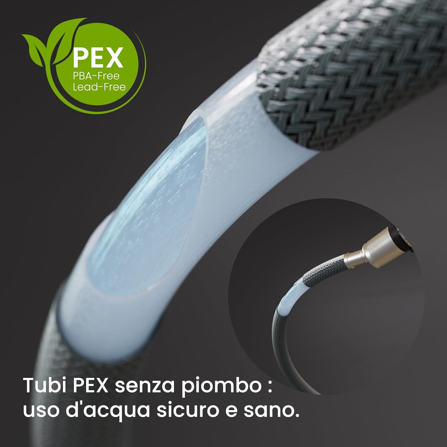 Cecipa Rubinetto Cucina Estraibile Girevole 360° - immagine 6