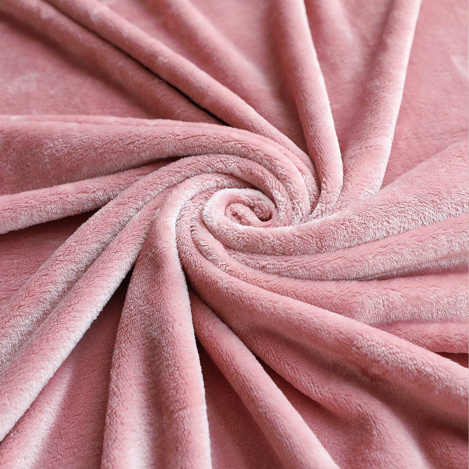 Tasthrow Coperta Vellutata in Pile 130x180cm, Rosa - immagine 3