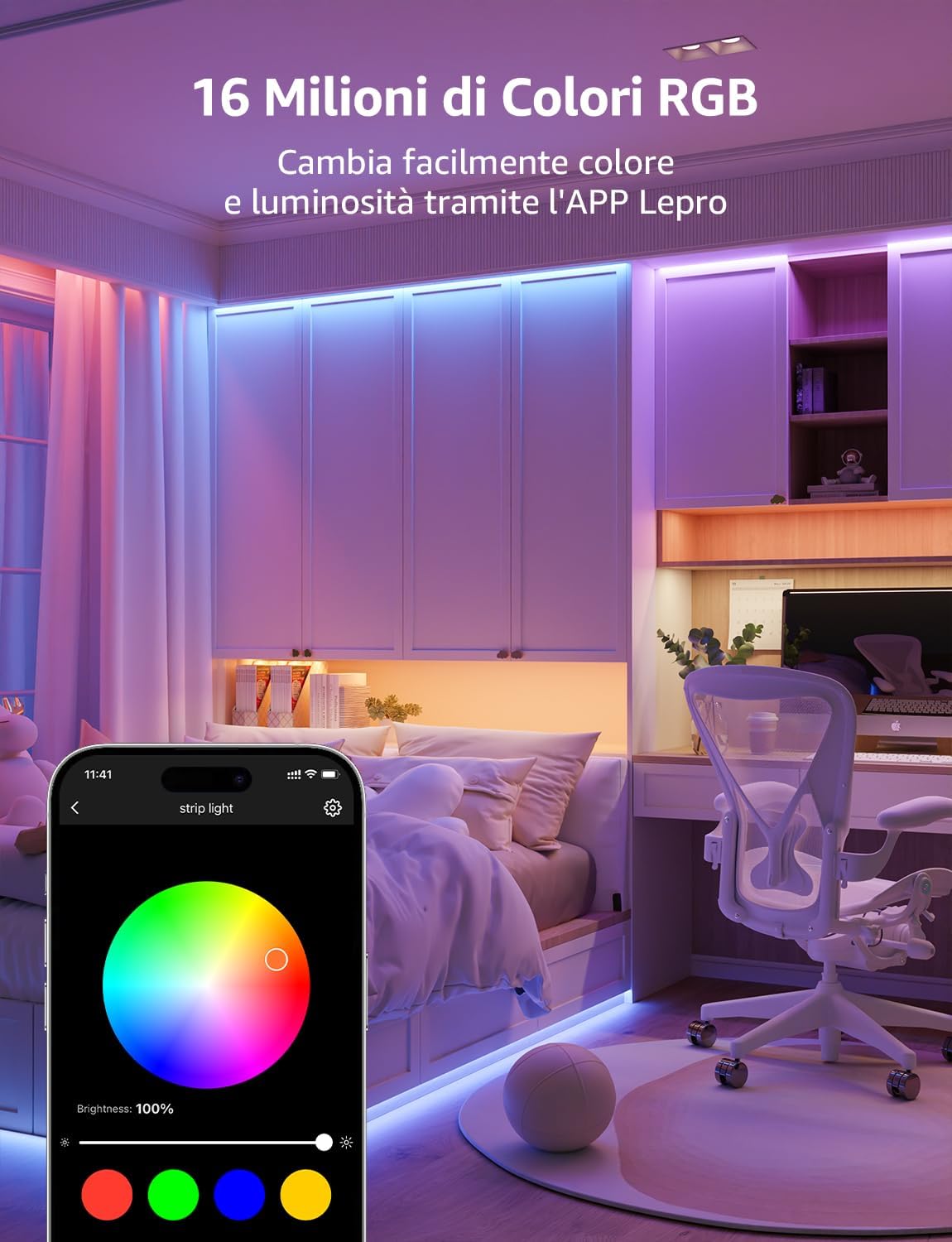Lepro SE1 AI Smart Striscia LED RGB 20M - immagine 3