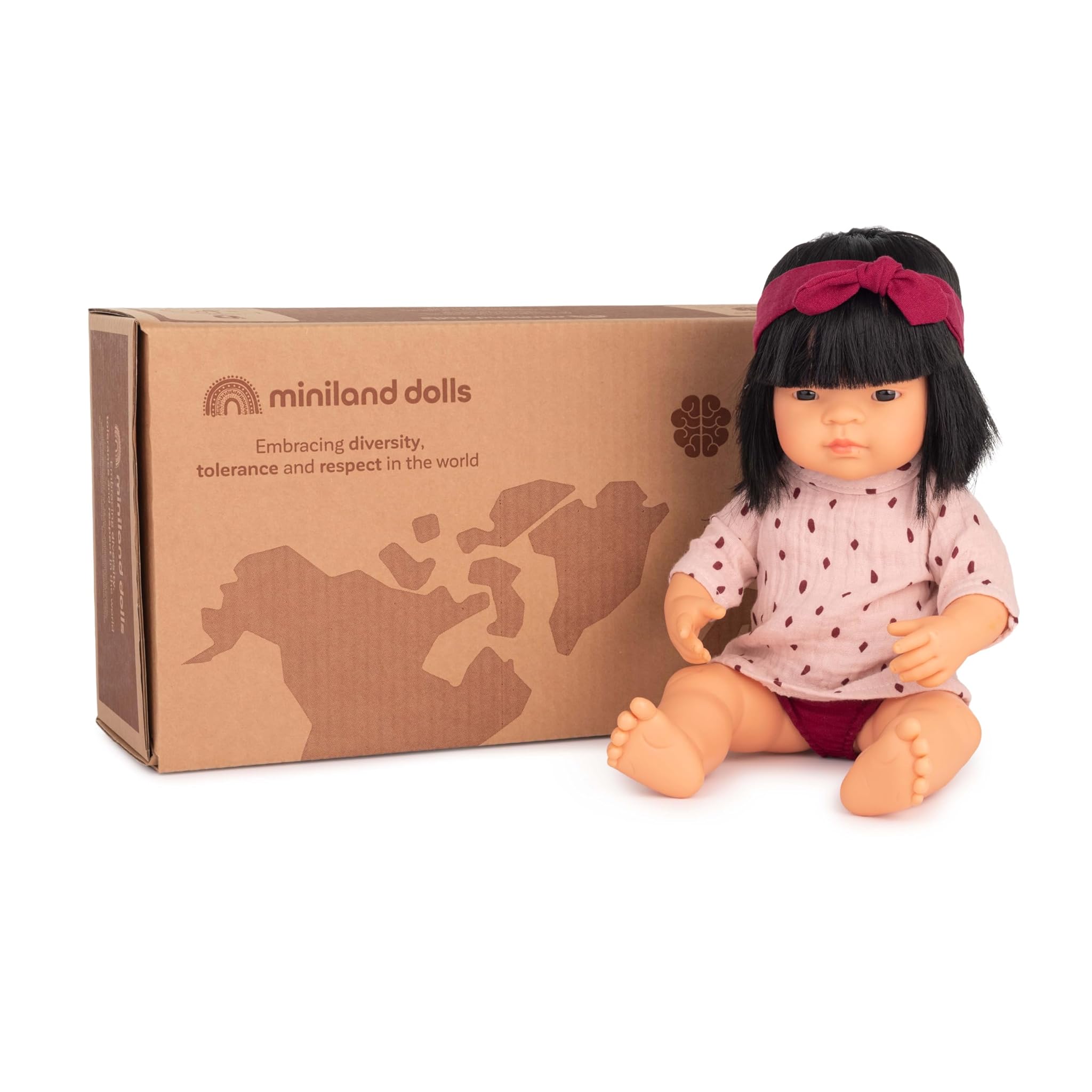 Miniland Set Regalo Dolls: Bambola Asiatica 38 cm