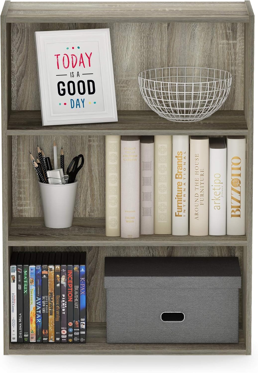 Furinno Pasir Mobiletto con Ripiani, Beige - immagine 4