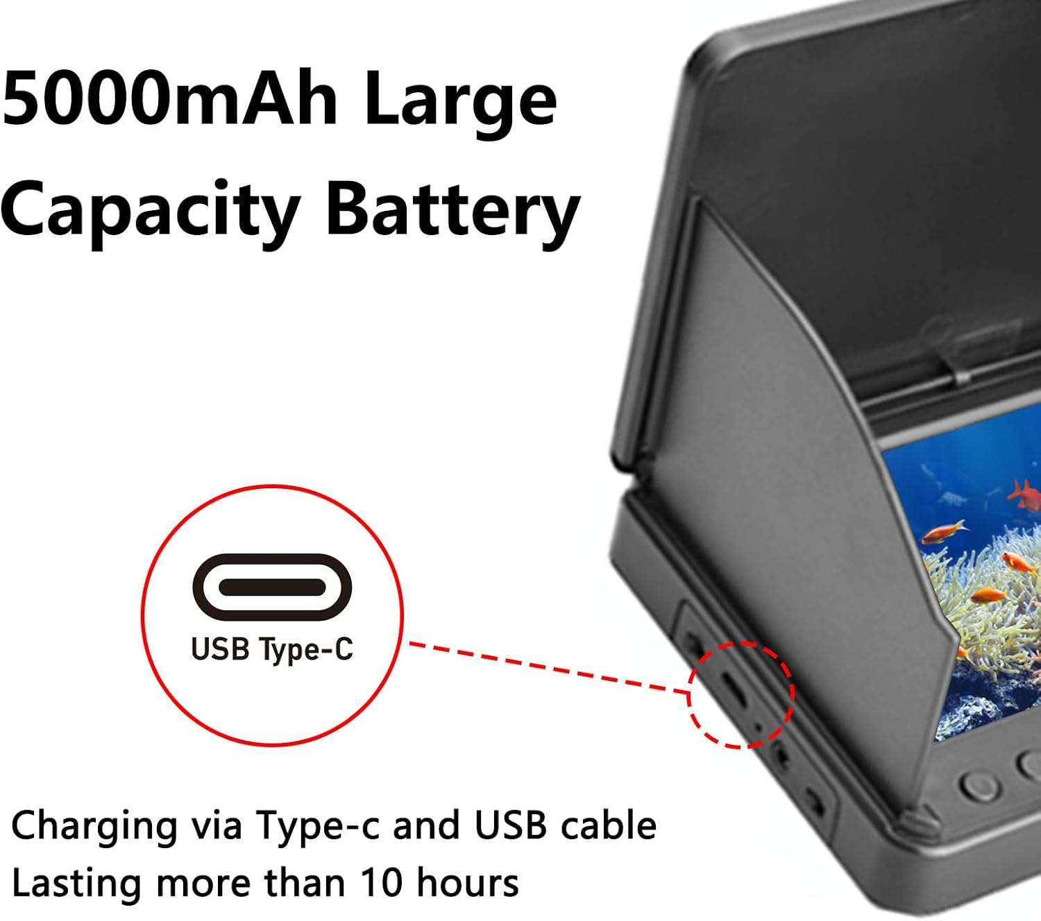 Telecamera per pesca subacquea IP67 con visione notturna - immagine 3