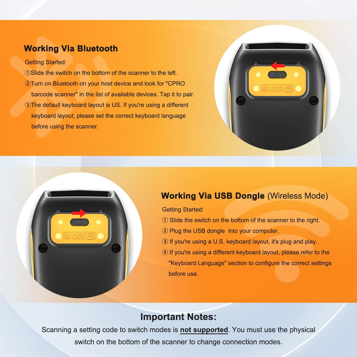 Netum Scanner QR CS7501 - Lettore Codici a Barre Bluetooth - immagine 2