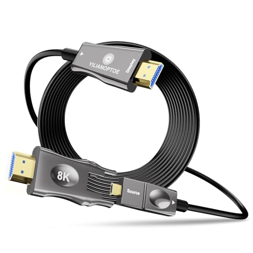 Yilianoptoe Cavo HDMI 2.1 Fibra Ottica 8K 5m