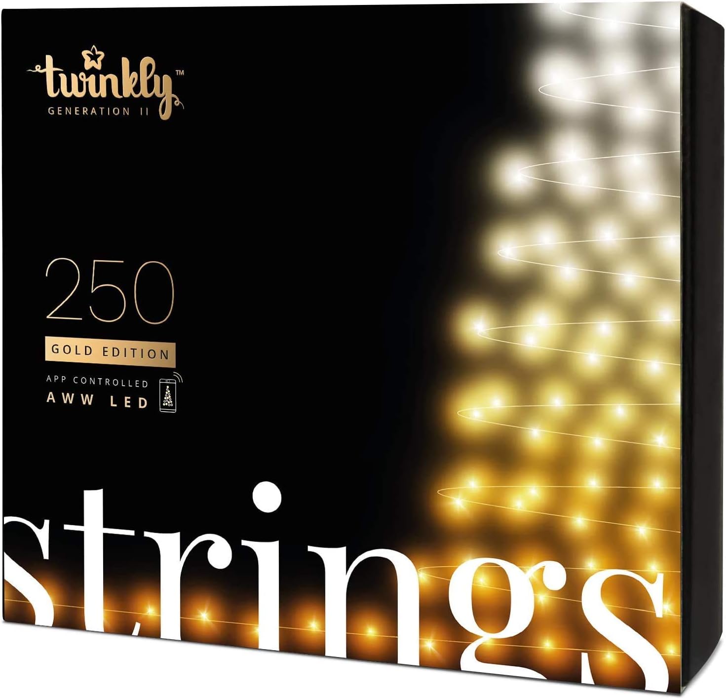Twinkly Strings 250 LED Bianchi - Striscia Luci Smart 20m - immagine 1