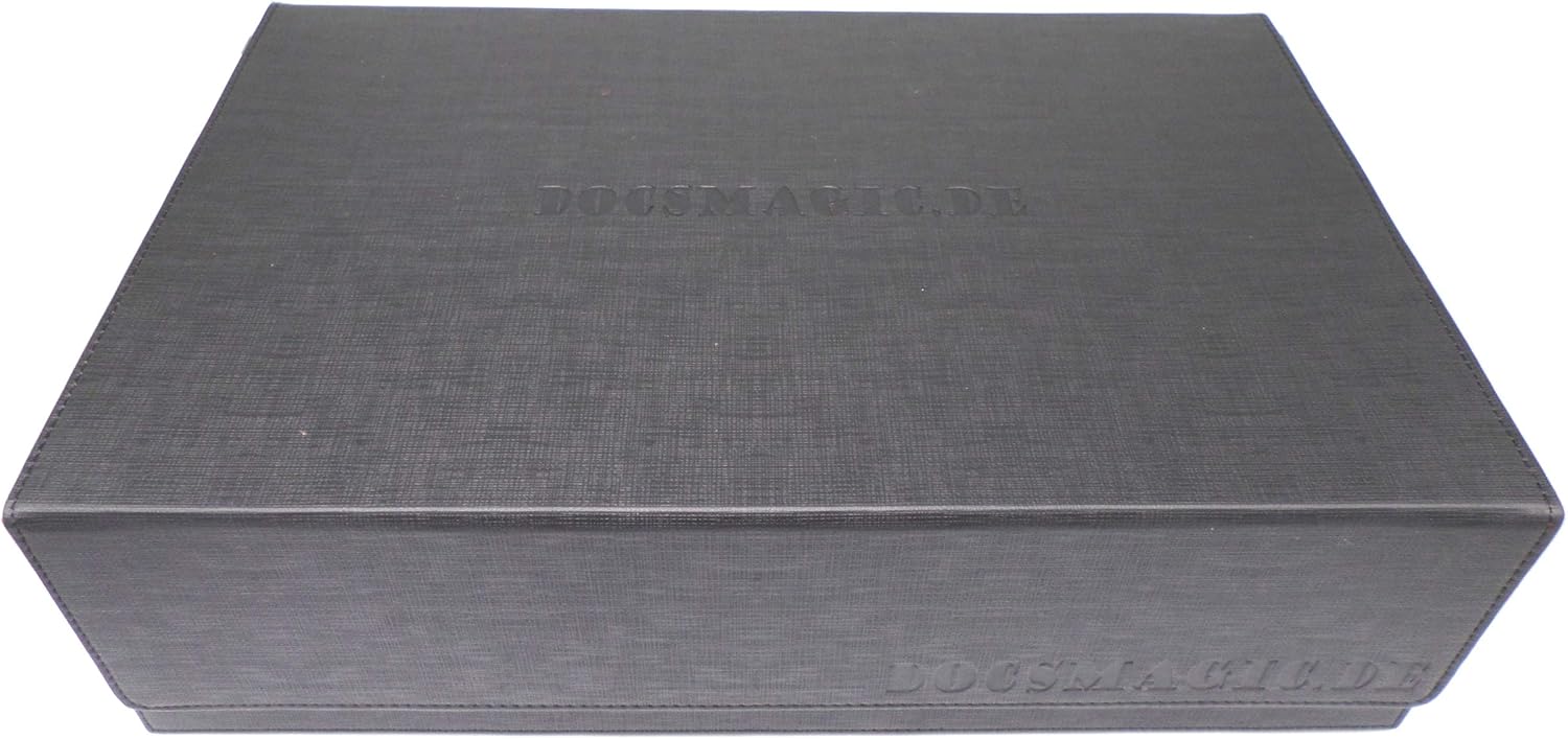 Docsmagic.de Premium 3-Row Storage Box Nero/Rosso - immagine 3