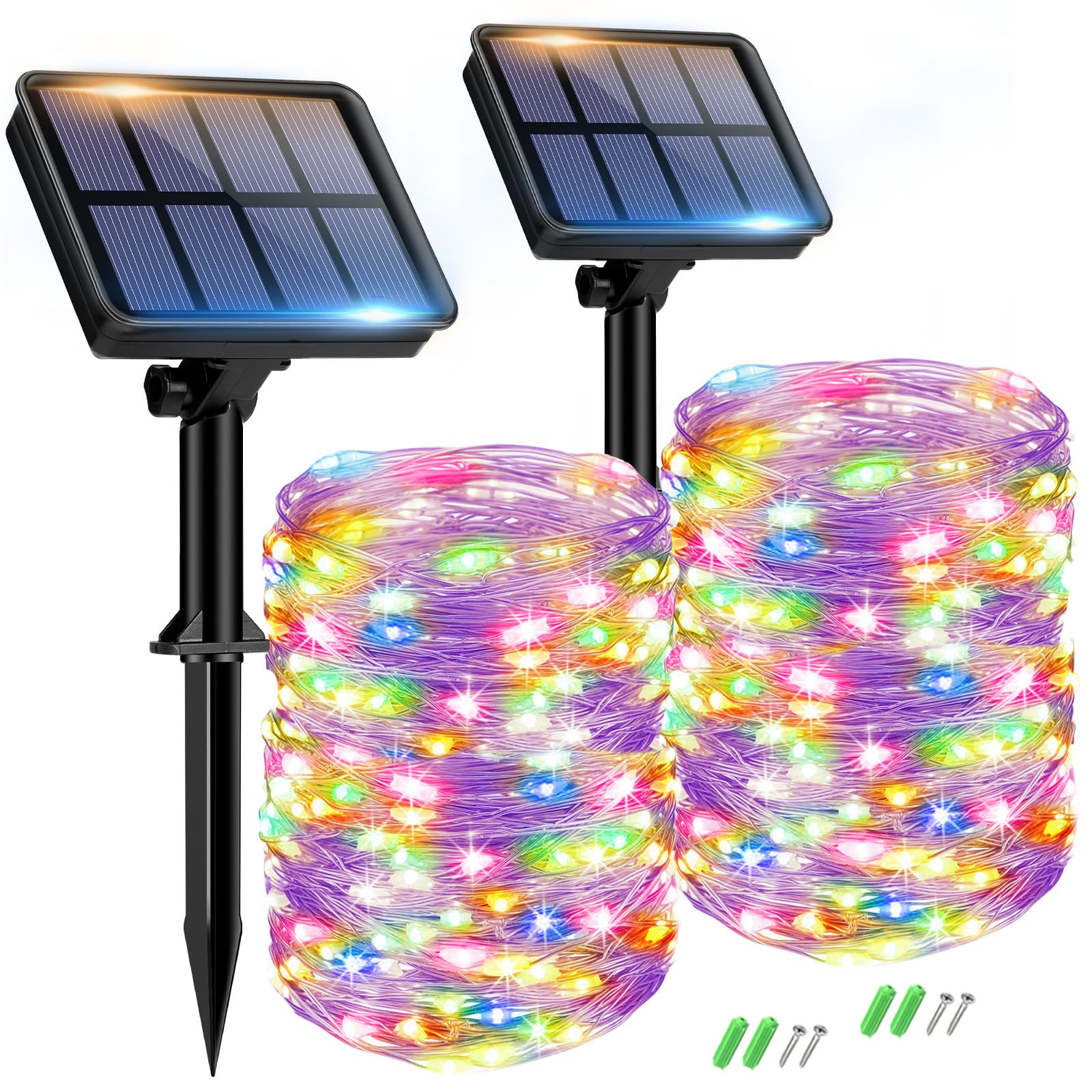 Btfarm 2 Pacchi Luci Solari Esterno 15+2M 150 LED