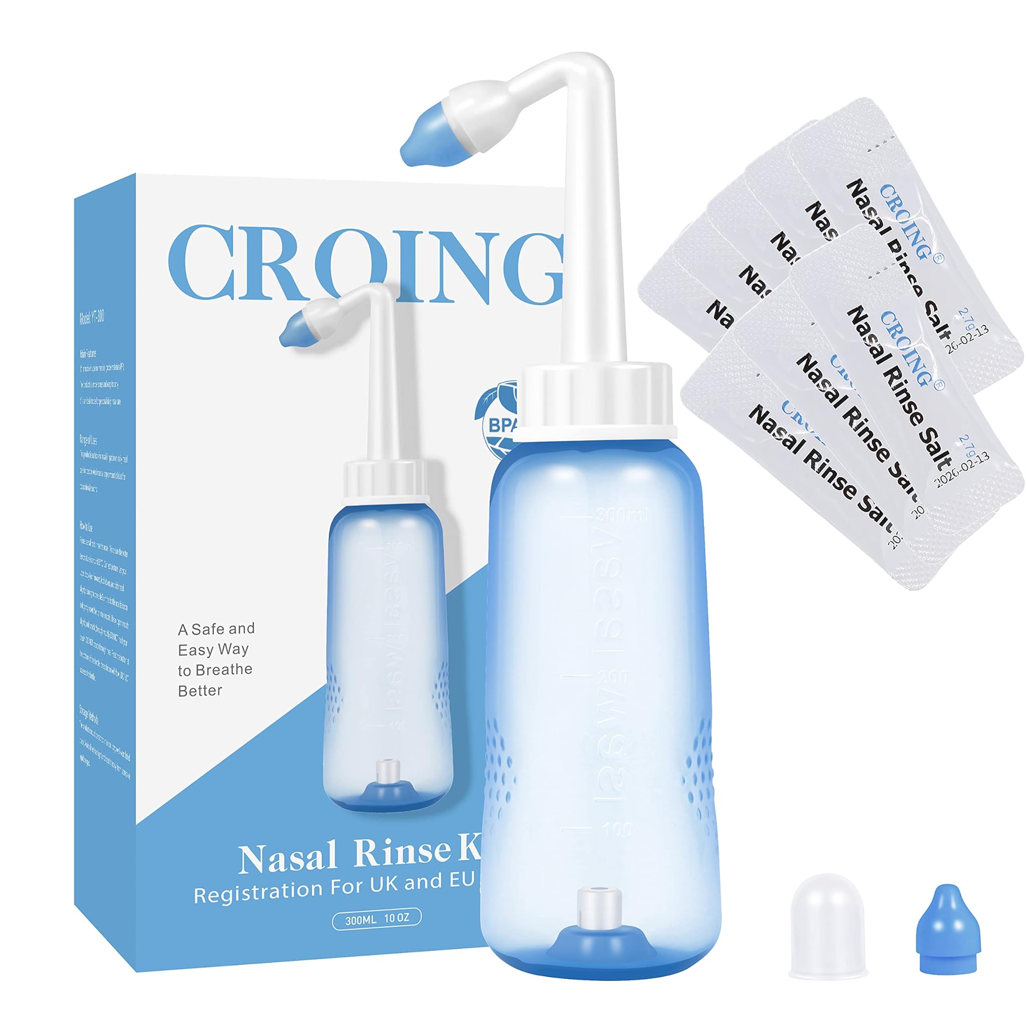 Croing Irrigatore Nasale Neti Lota Bottiglia 300ml