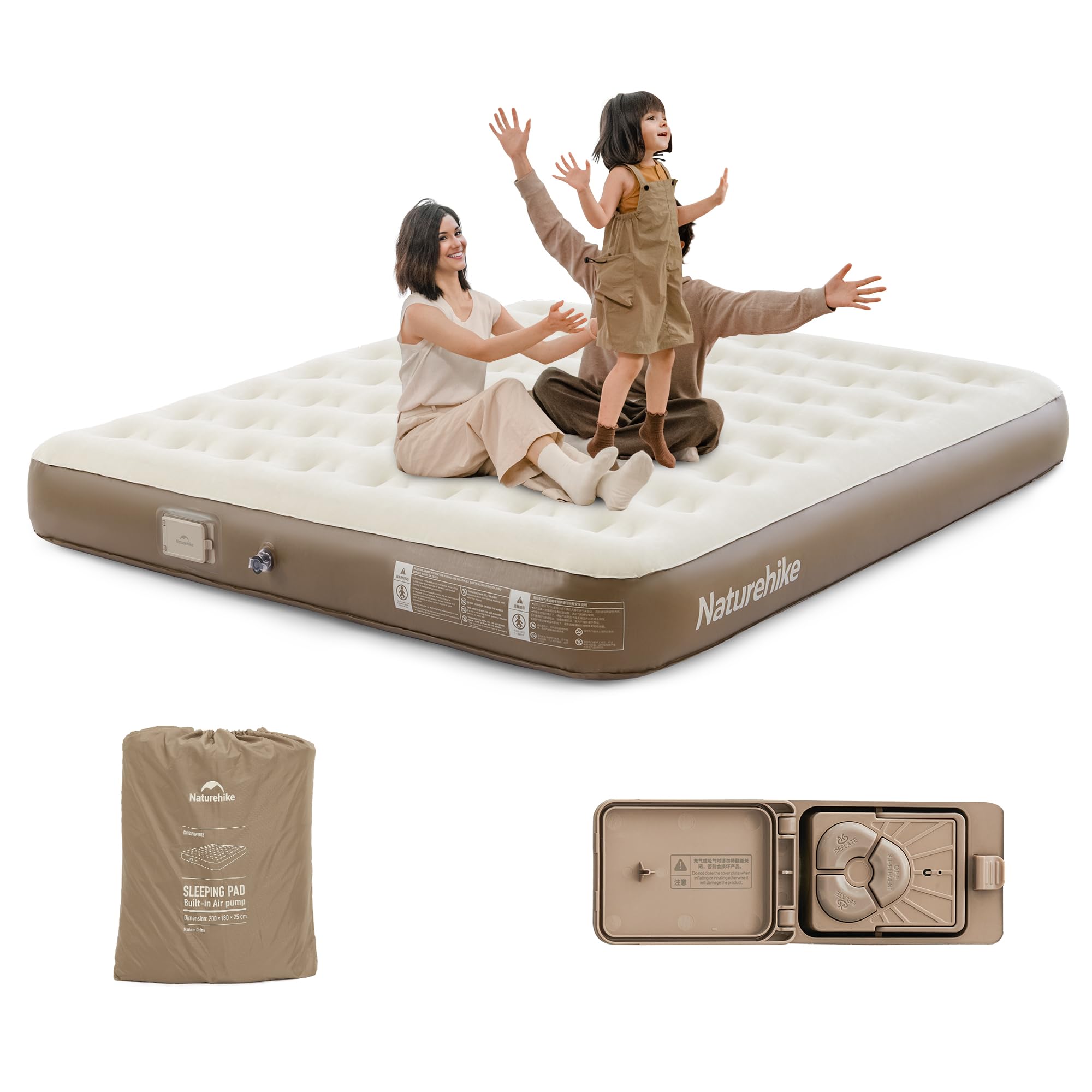 Naturehike Materasso Gonfiabile Triplo 200x180x25cm