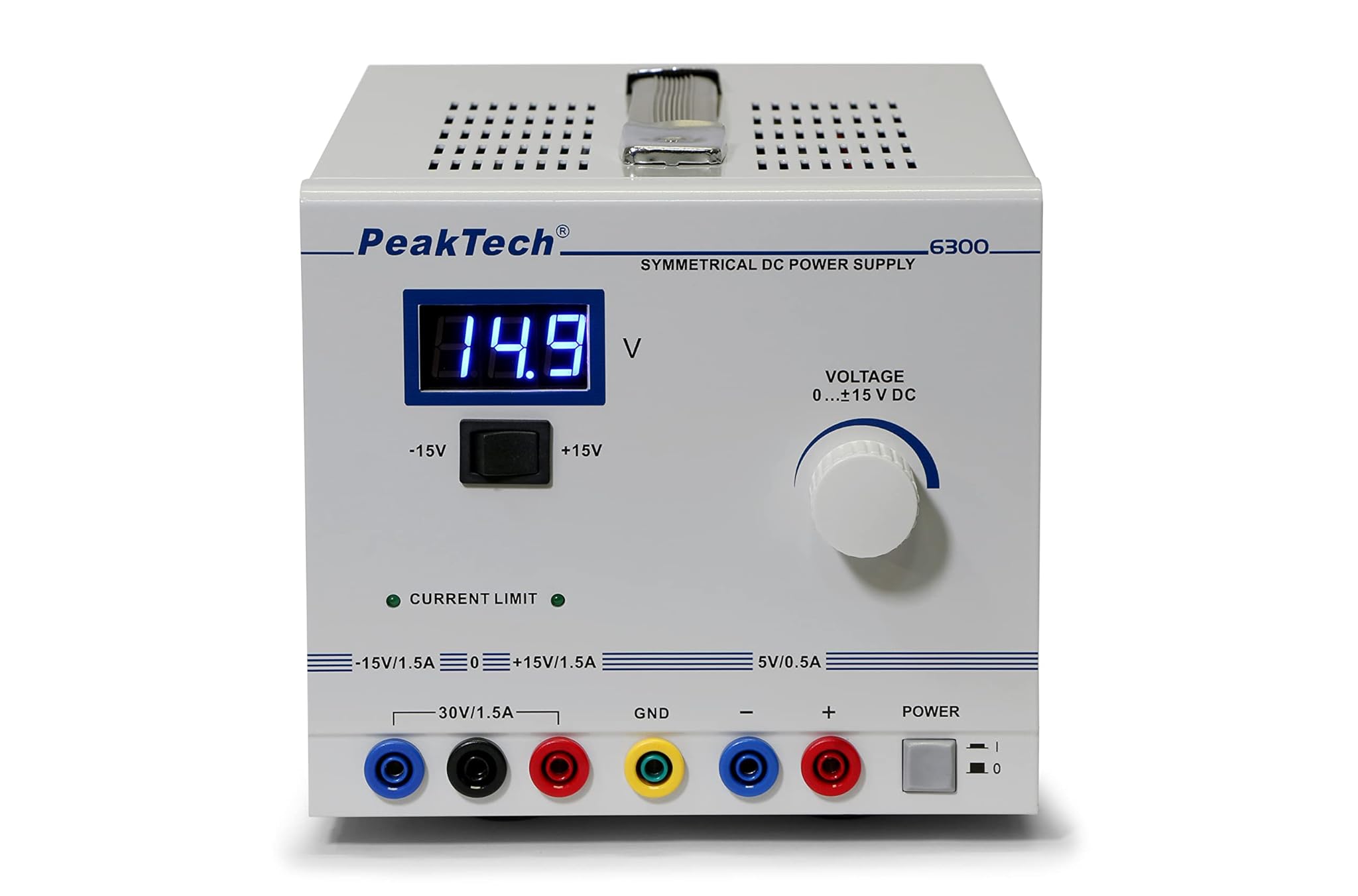 PeakTech P 6300 - Alimentatore Lineare Simmetrico