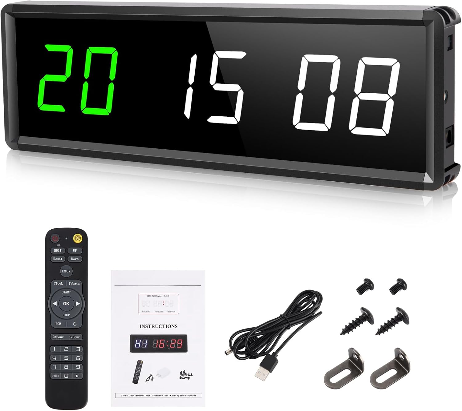 Pellor Timer Palestra Digitale LED 1.5" Programmabile - immagine 7