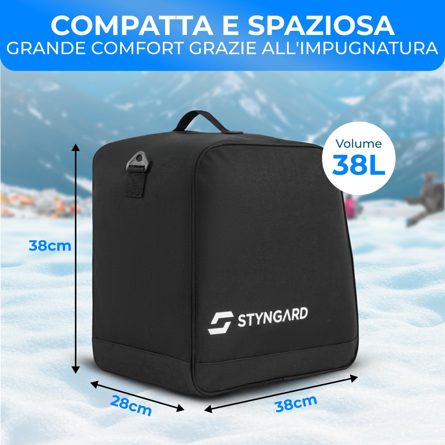 Styngard Borsa Porta Scarponi 38L Modello Cortina - immagine 4