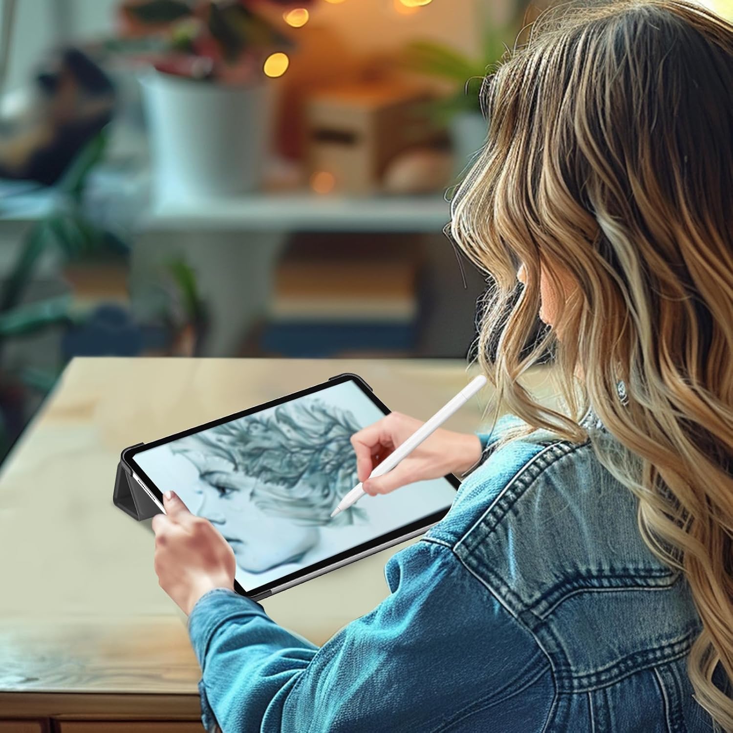 Procase Cover iPad Air 13" (M2) 2024, Nero - immagine 6