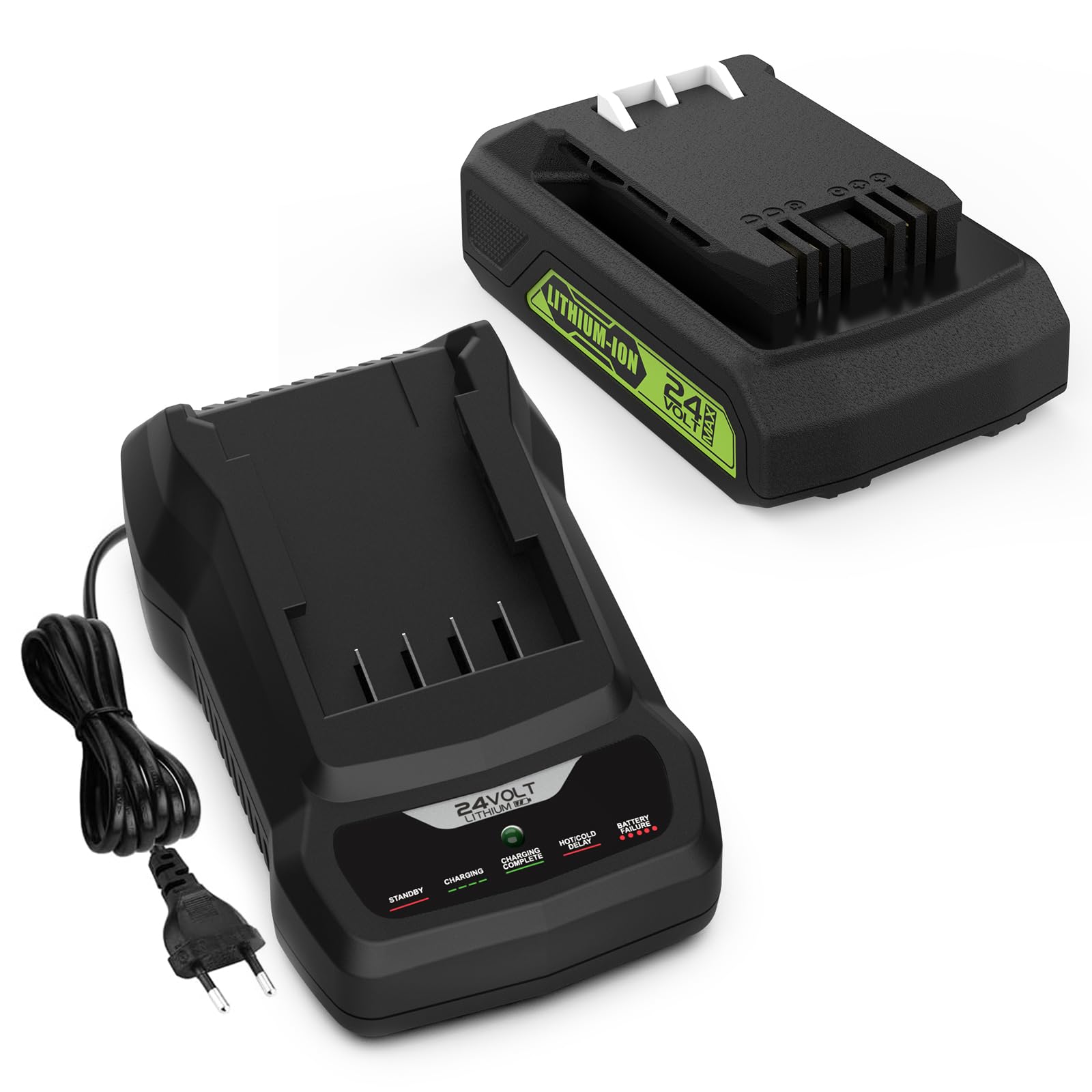 Energup Batteria di Ricambio 24V 3500mAh con Caricatore