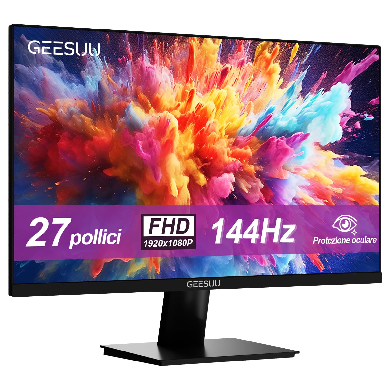 Monitor PC Gaming 27" Full HD 144hz con Audio Integrato