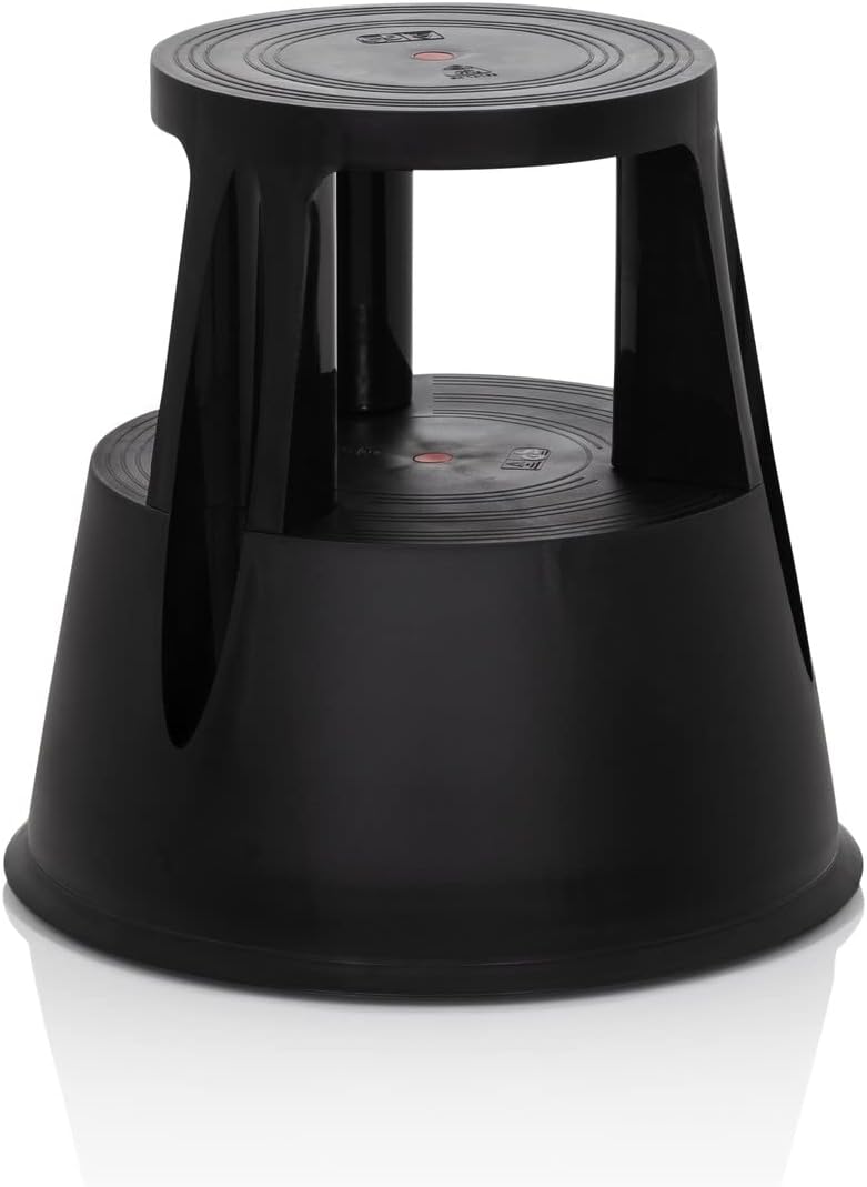 Hjh Office TIO-M I 830000 - Sgabello in Plastica Nero