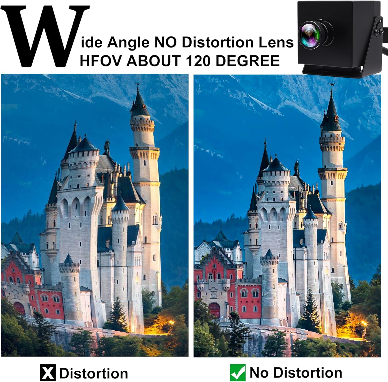 Elp Telecamera HDMI 4K 60FPS Webcam 120° - immagine 6