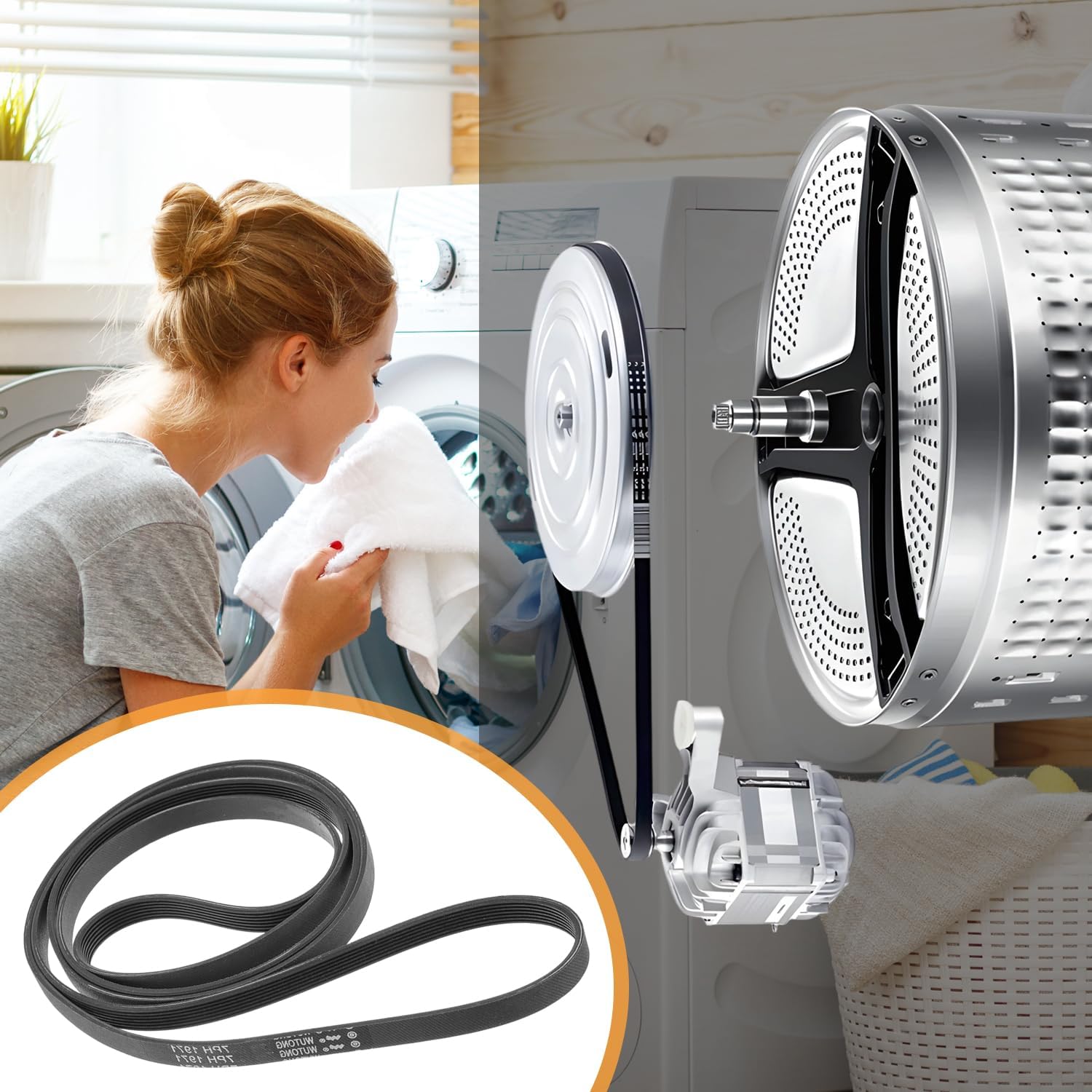 Cinghia Asciugatrice Poly-V 1971 PH 7 - immagine 6