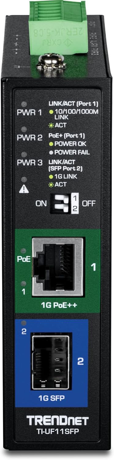 Trendnet TI-UF11SFP convertitore multimediale di rete 1000 Mbit/s Interno Nero - immagine 3