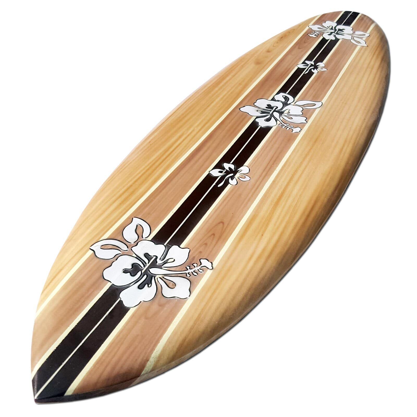 FBA_1865 - Tavola da surf in legno, lunghezza 100 cm, motivo: aerografo, surf