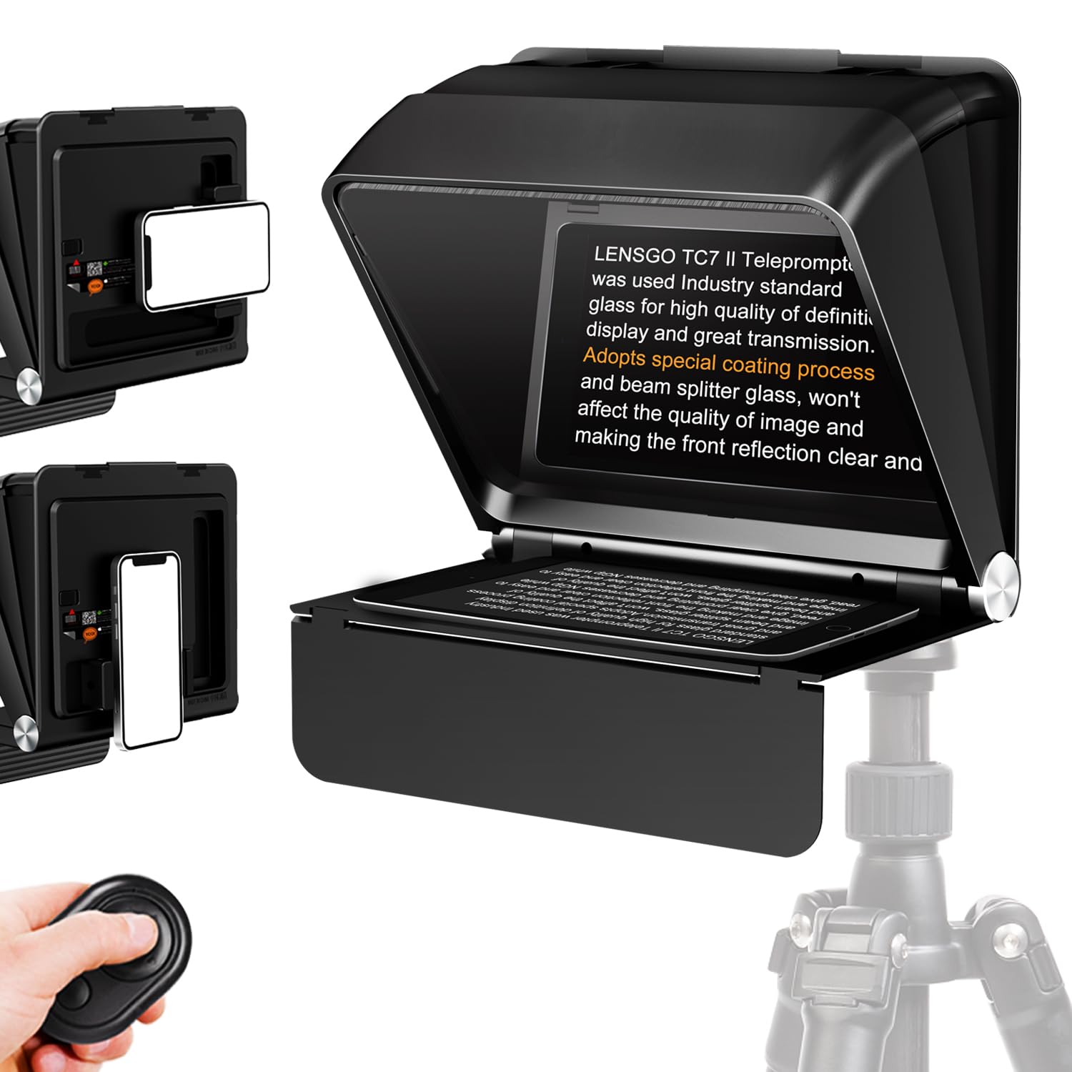 LENSGO Teleprompter 10 pollici per Tablet Smartphone