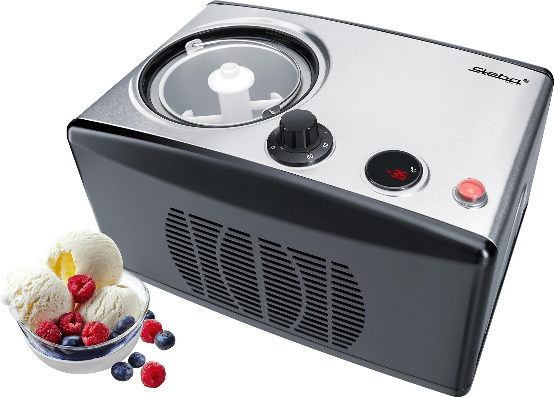 Steba 55100 Macchina per Ghiaccio con Compressore 1,5L