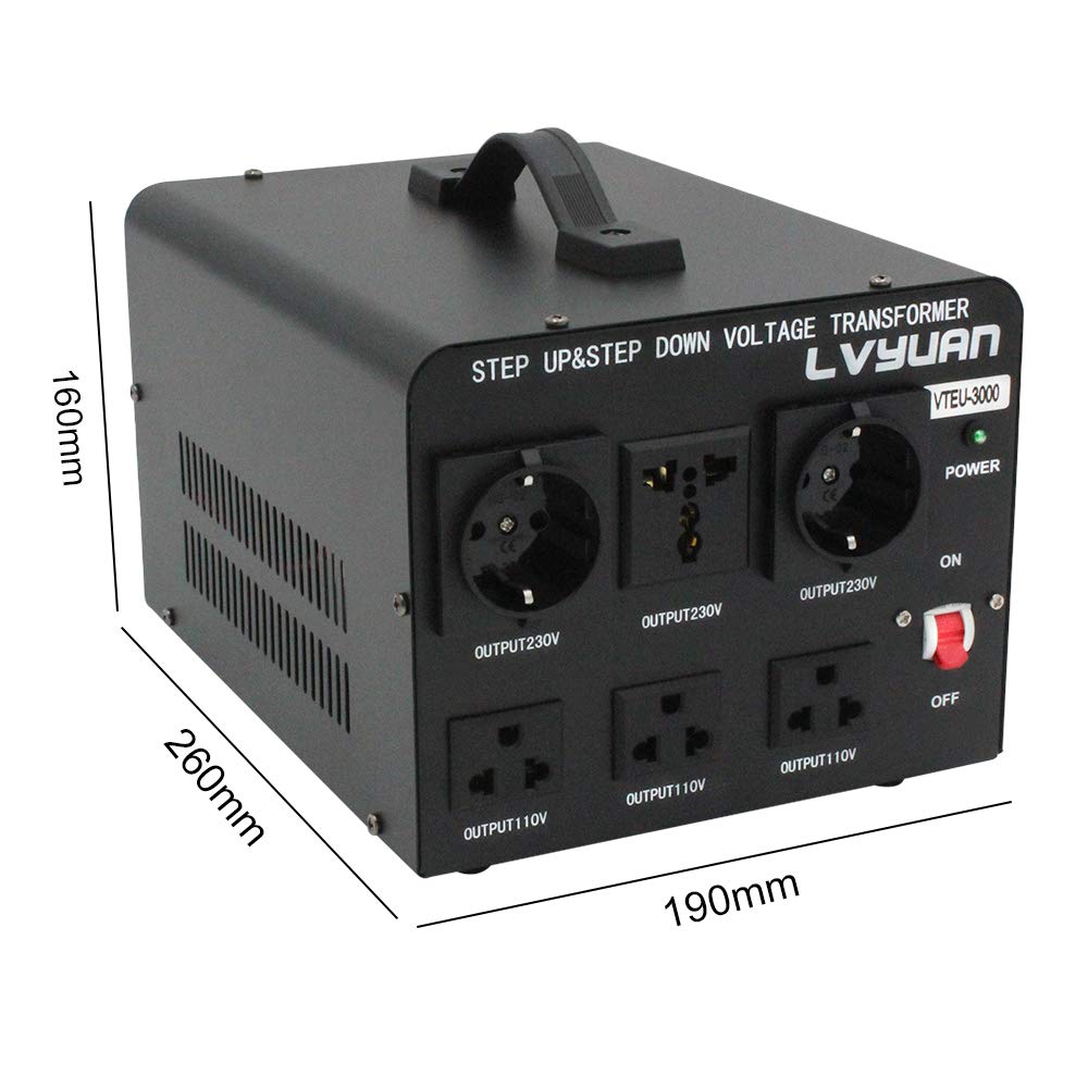 Cantonape Trasformatore 3000W - Convertitore 220V/110V - immagine 5