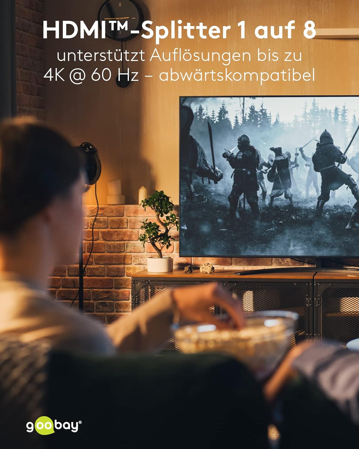 Goobay 58484 Splitter HDMI da 1 a 8, Nero - immagine 7