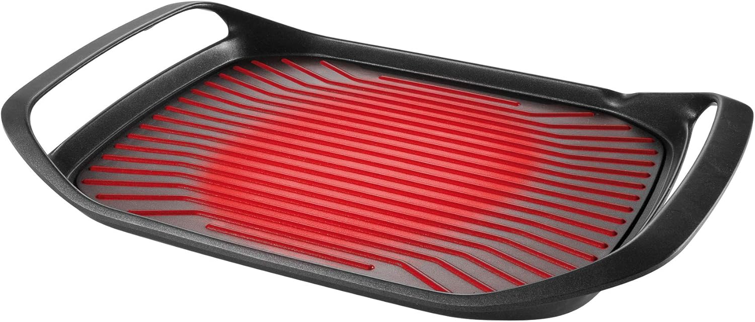 Tescoma Bistecchiera SmartClick Antiaderente 42x28 cm, Nero - immagine 2