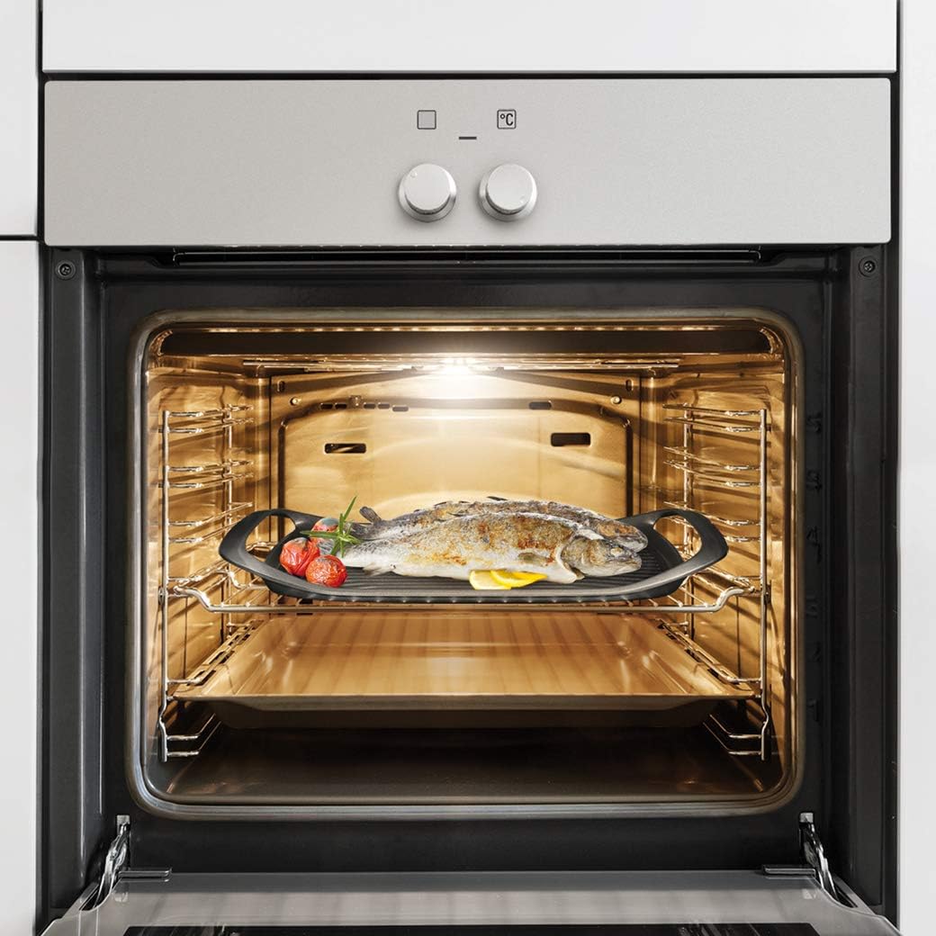 Tescoma Bistecchiera SmartClick Antiaderente 42x28 cm, Nero - immagine 3