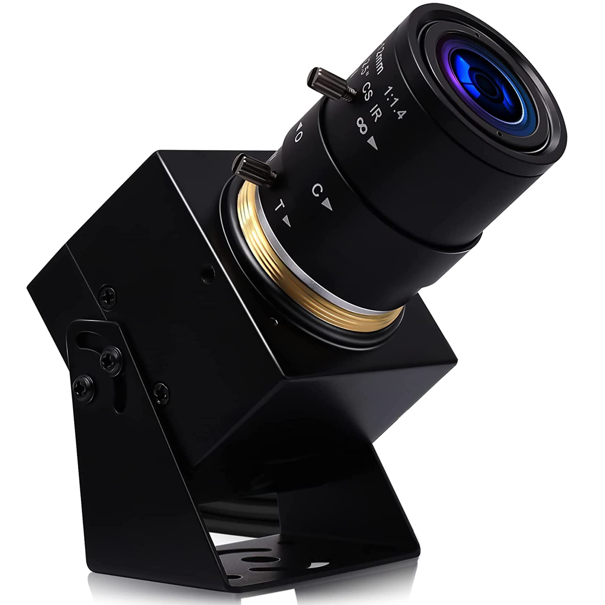 Svpro Webcam Zoom 8MP USB con Obiettivo Varifocale