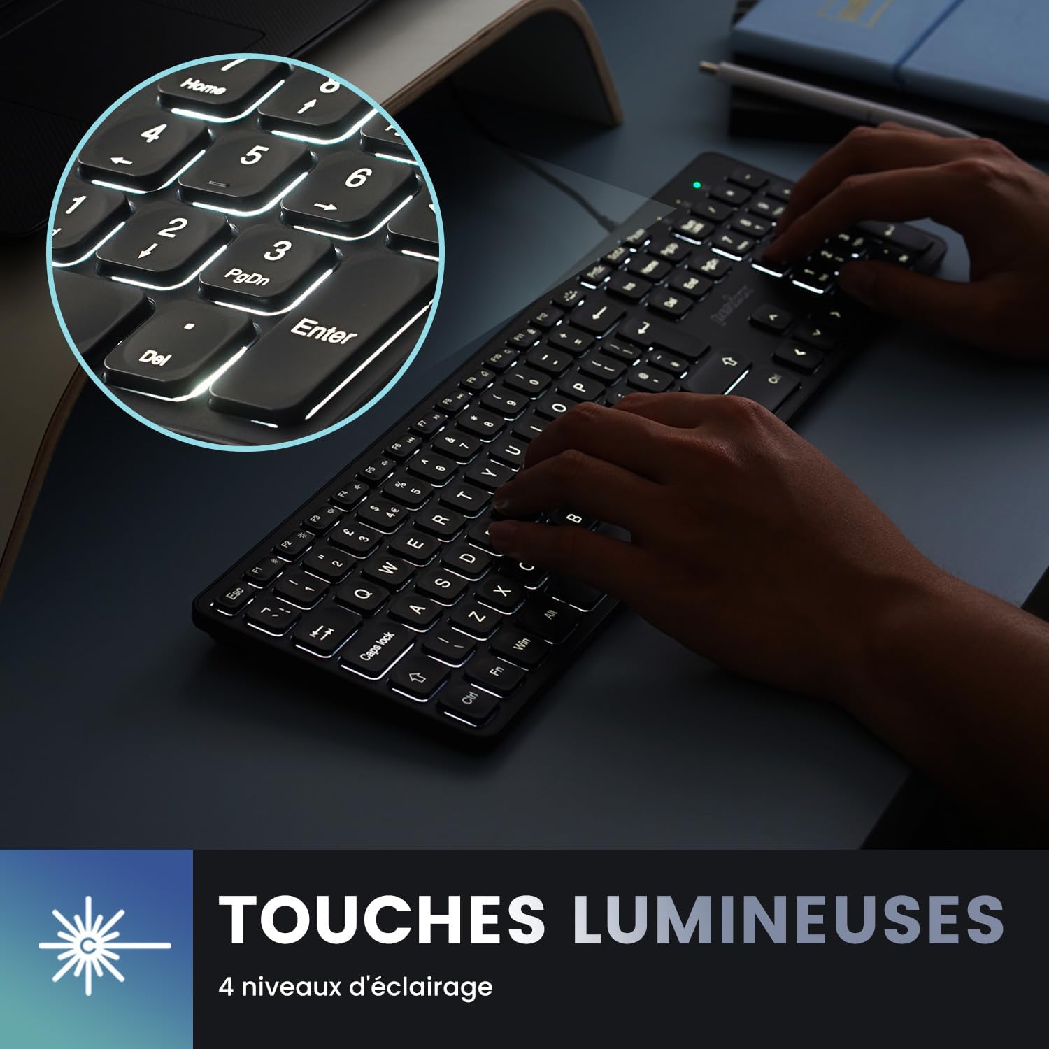 Perixx PERIBOARD-331 Tastiera Cablata USB Full Size - immagine 3