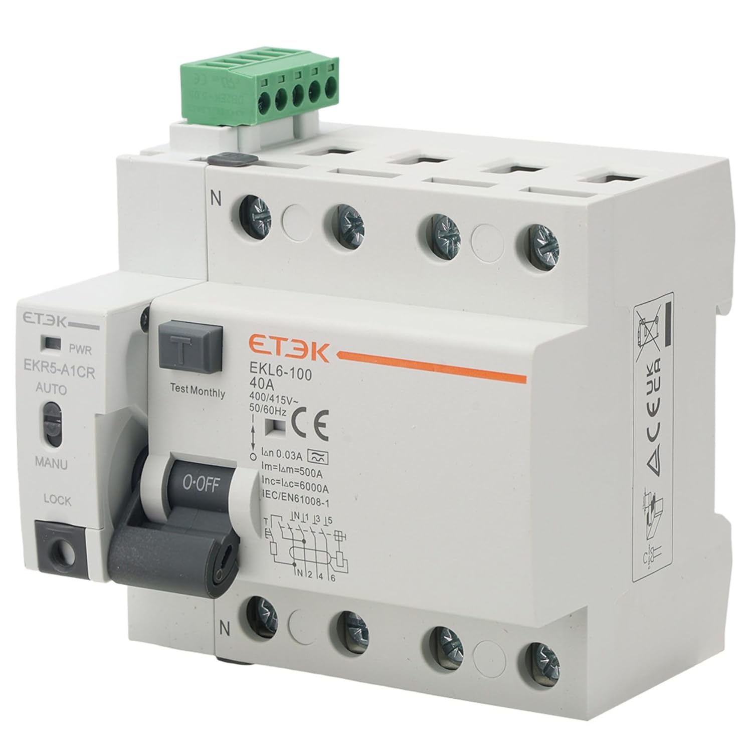 Differenziale Auto Riarmabile Trifase 40A 30mA - immagine 4