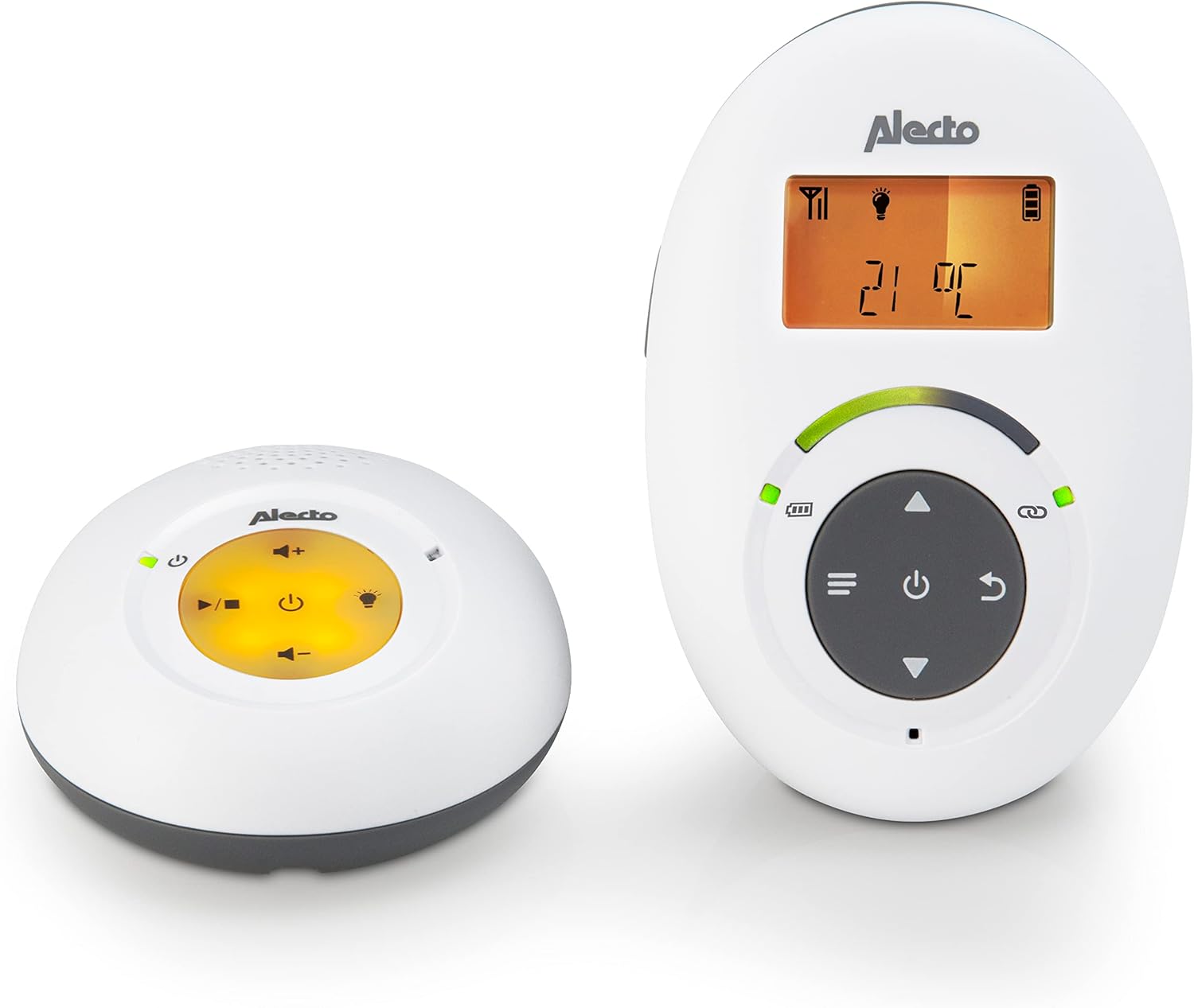 Alecto DBX-125 Babyphone Audio DECT, Bianco/Antracite - immagine 1