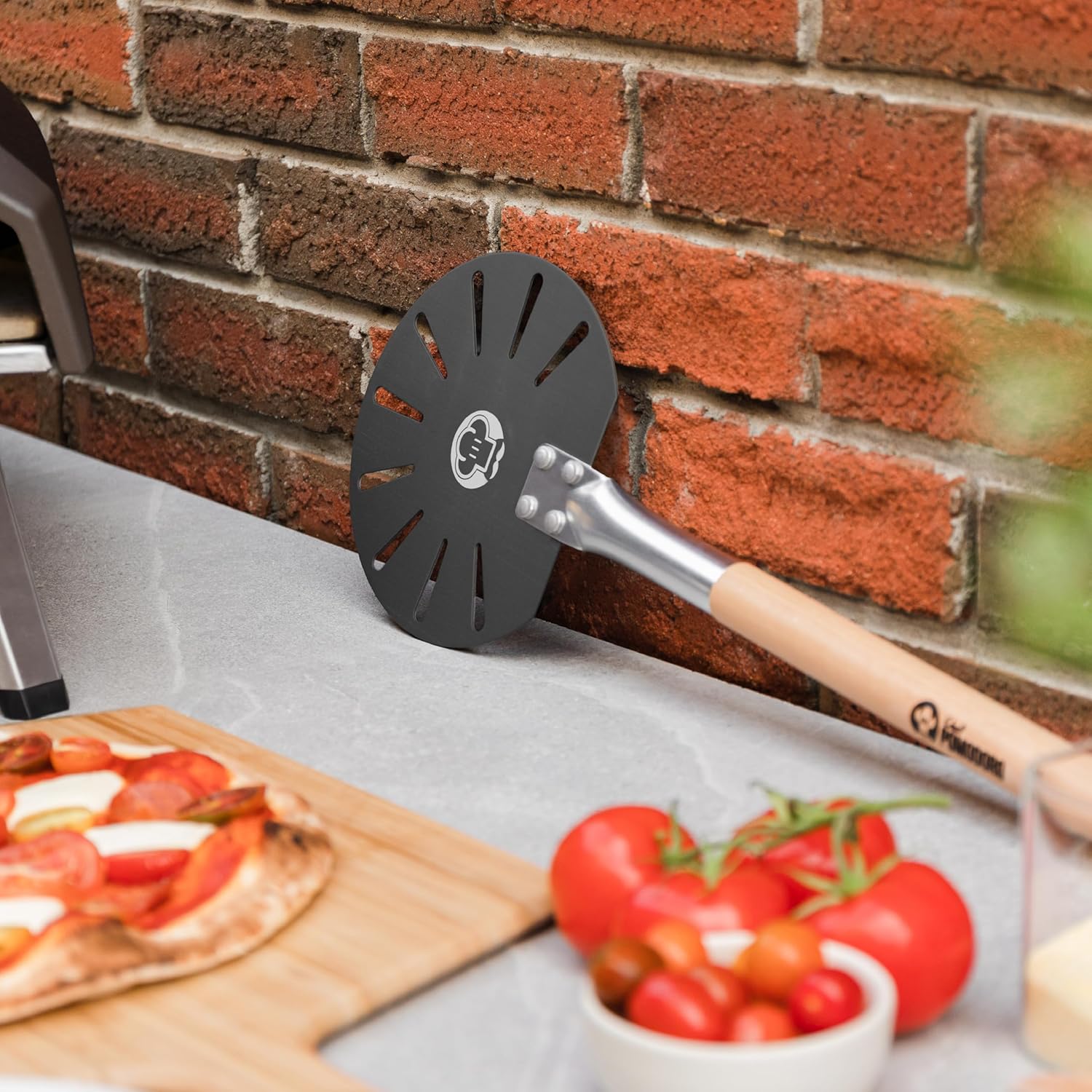Chef Pomodoro Pala Pizza Girevole in Alluminio 17,8 cm - immagine 6